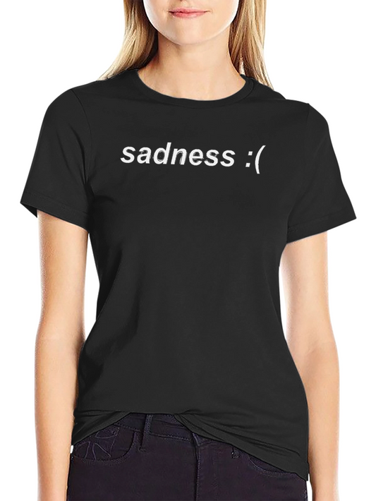 Sadness Graphic Tee - Black Unisex T-Shirt