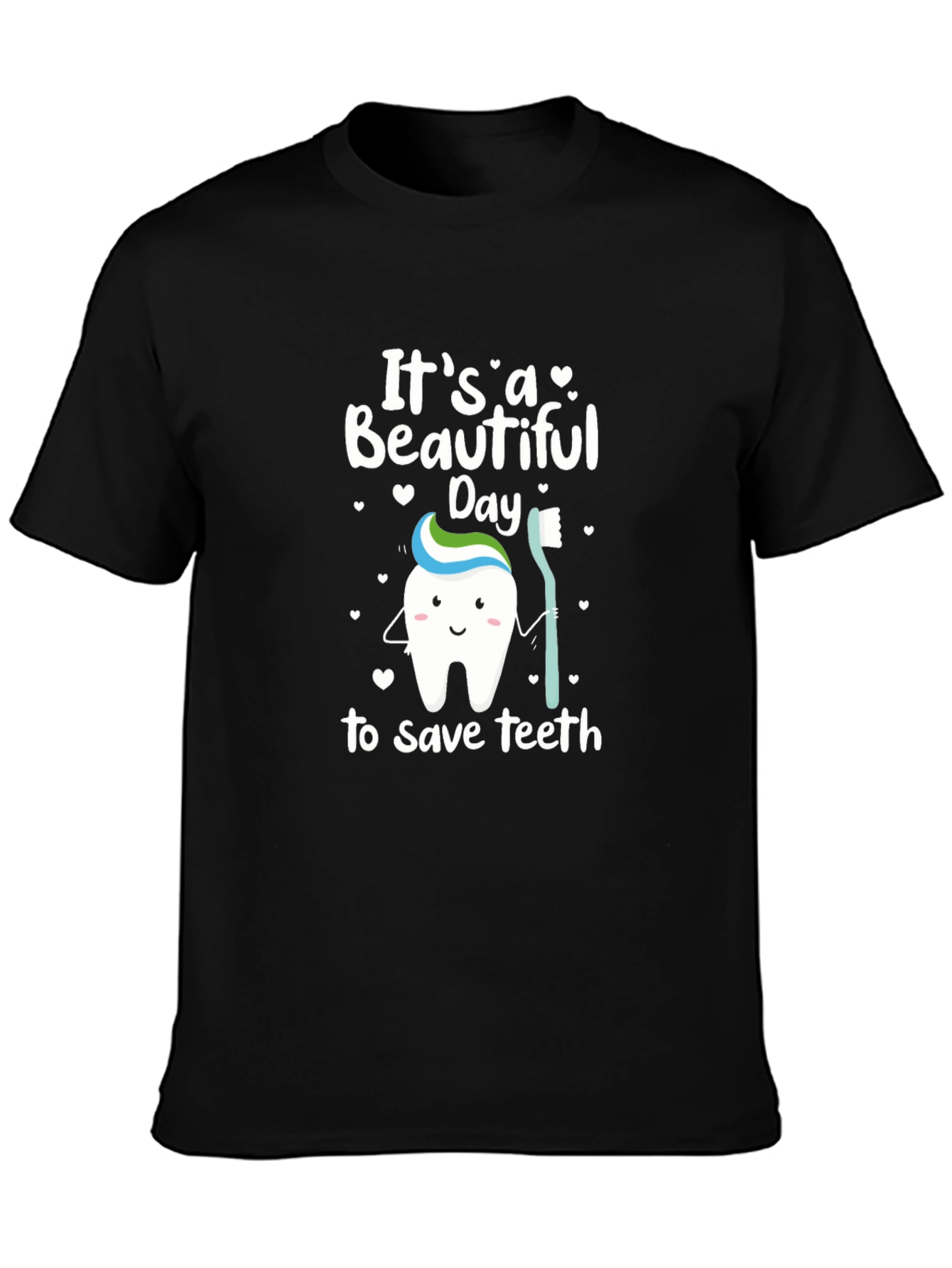 Cute Dental Hygiene T-Shirt - Save Teeth Design