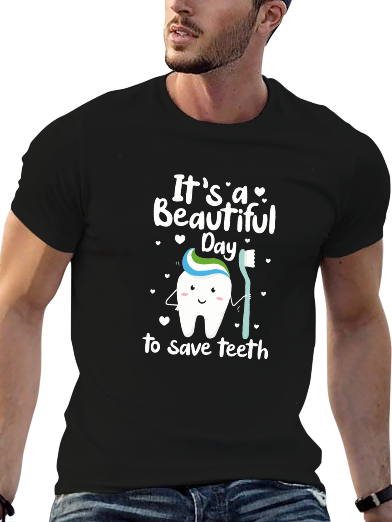 Cute Dental Hygiene T-Shirt - Save Teeth Design