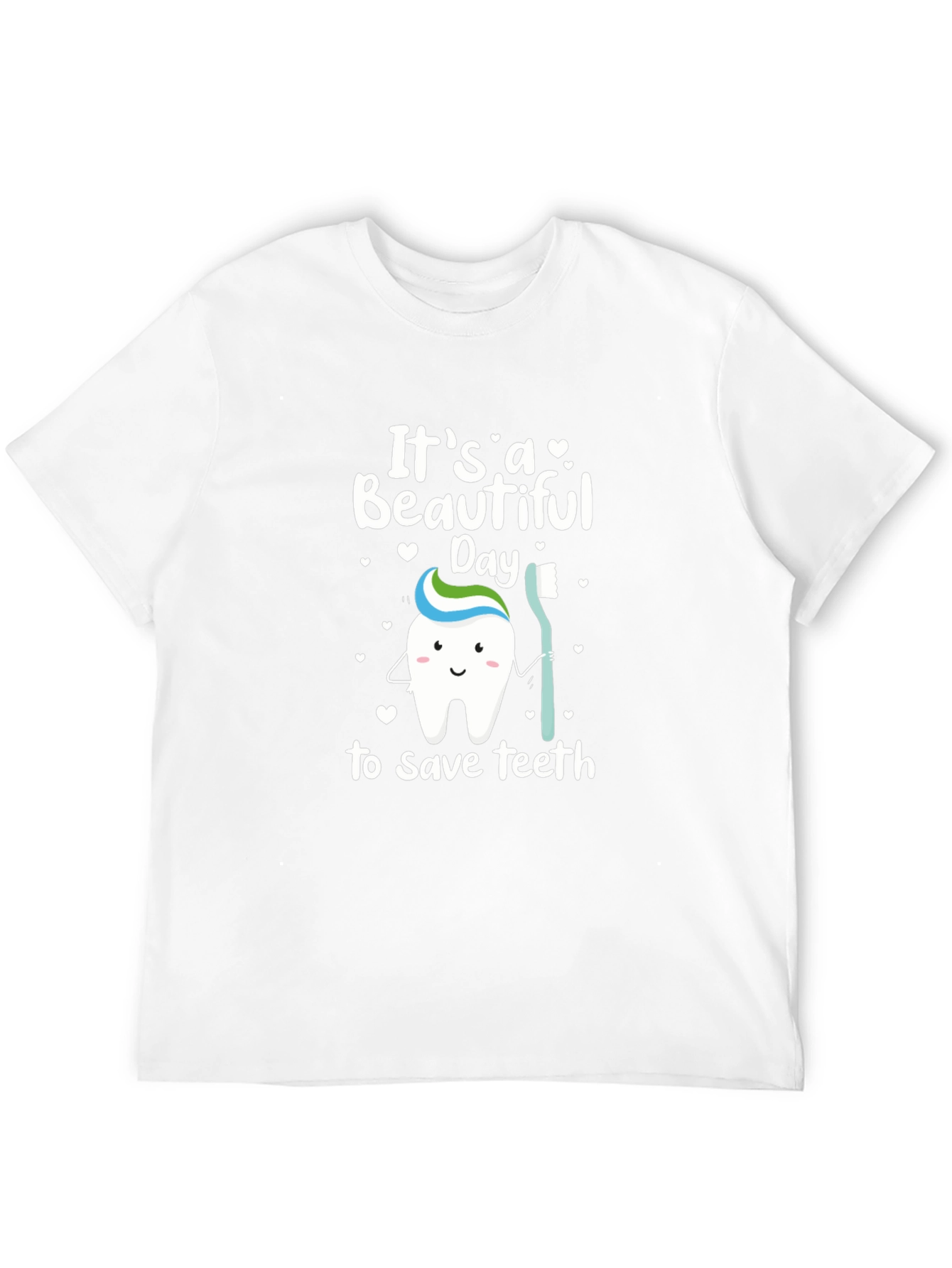 Cute Dental Hygiene T-Shirt - Save Teeth Design