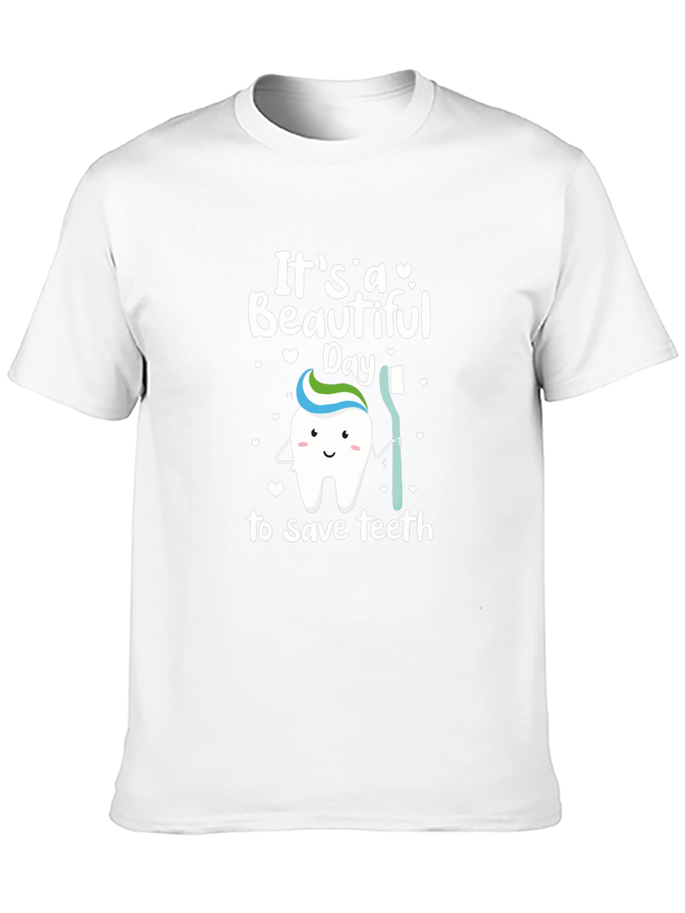 Cute Dental Hygiene T-Shirt - Save Teeth Design