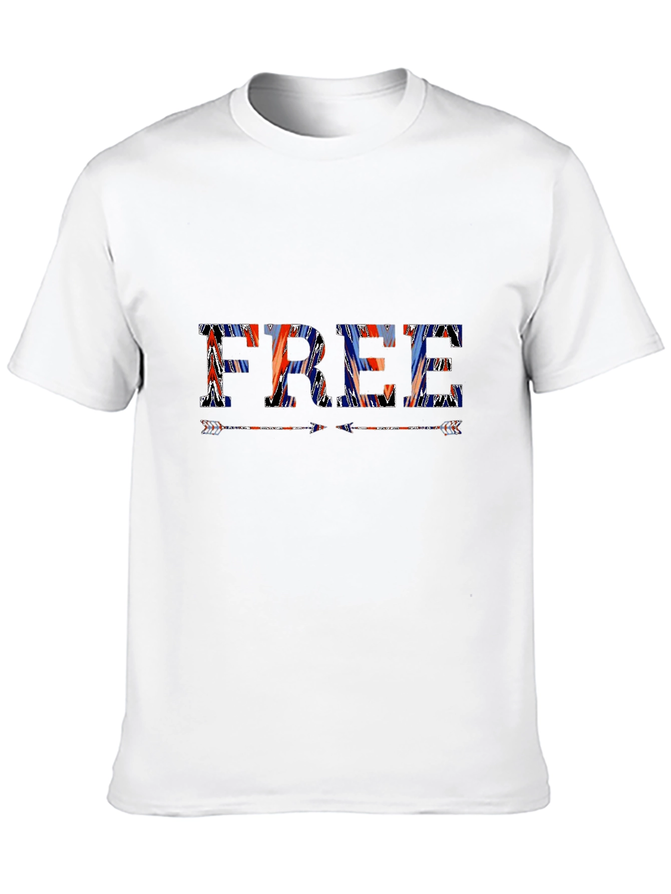 Patriotic FREE Graphic Print Black T-Shirt