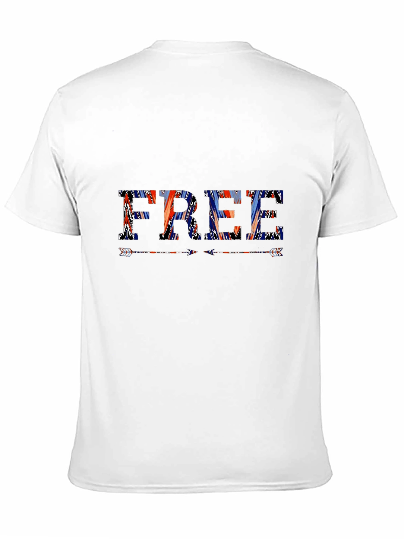 Patriotic FREE Graphic Print Black T-Shirt