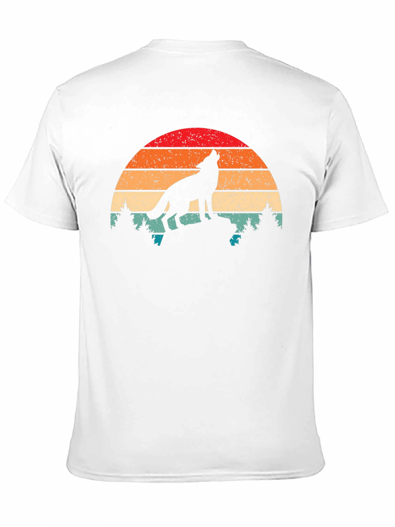 Wolf Sunset Graphic T-Shirt