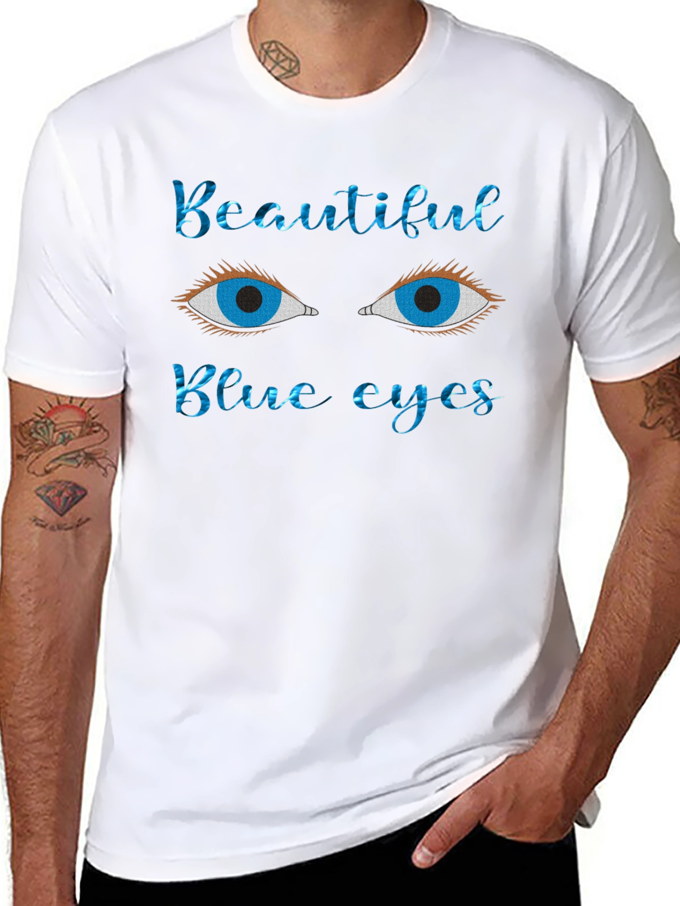 Beautiful Blue Eyes Graphic Tee