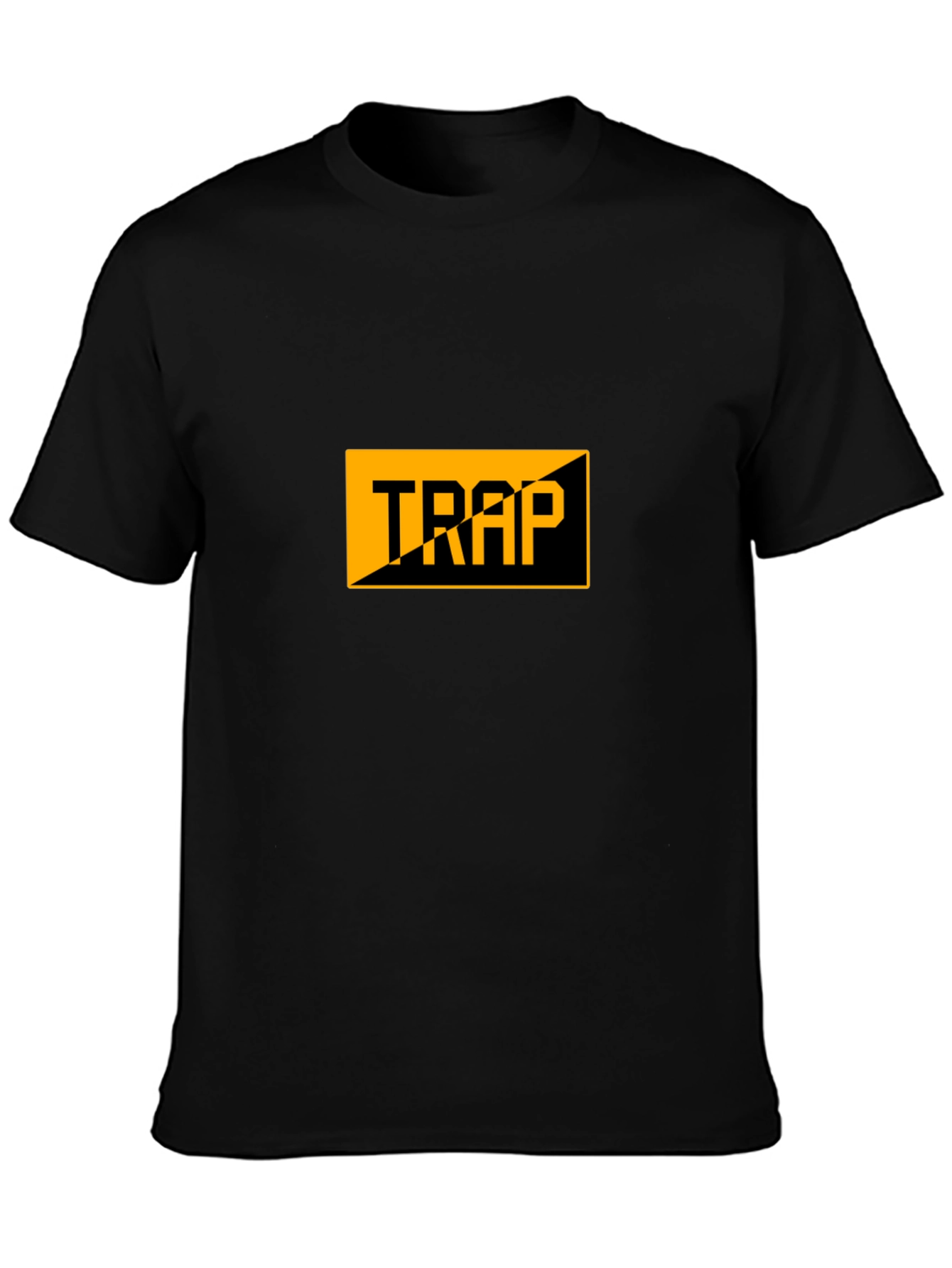 Mens Black Trap Graphic Tee