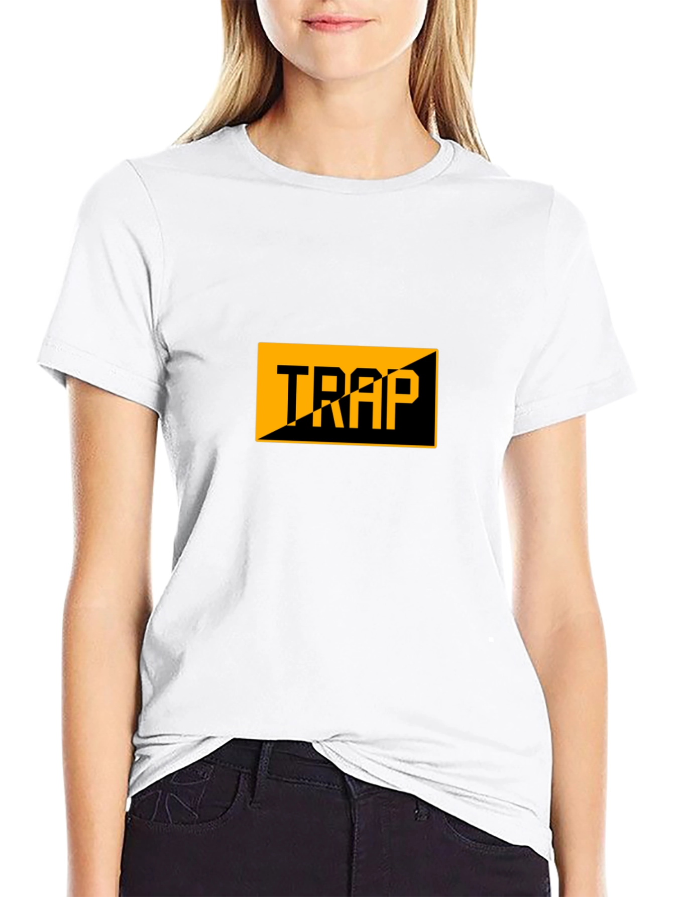 Mens Black Trap Graphic Tee