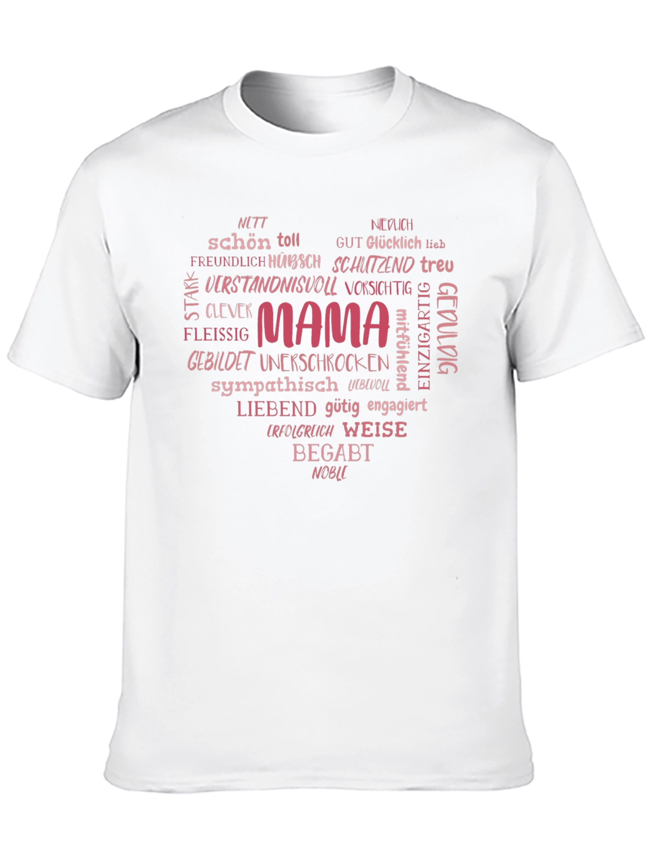 Mama Heart Word Cloud T-Shirt
