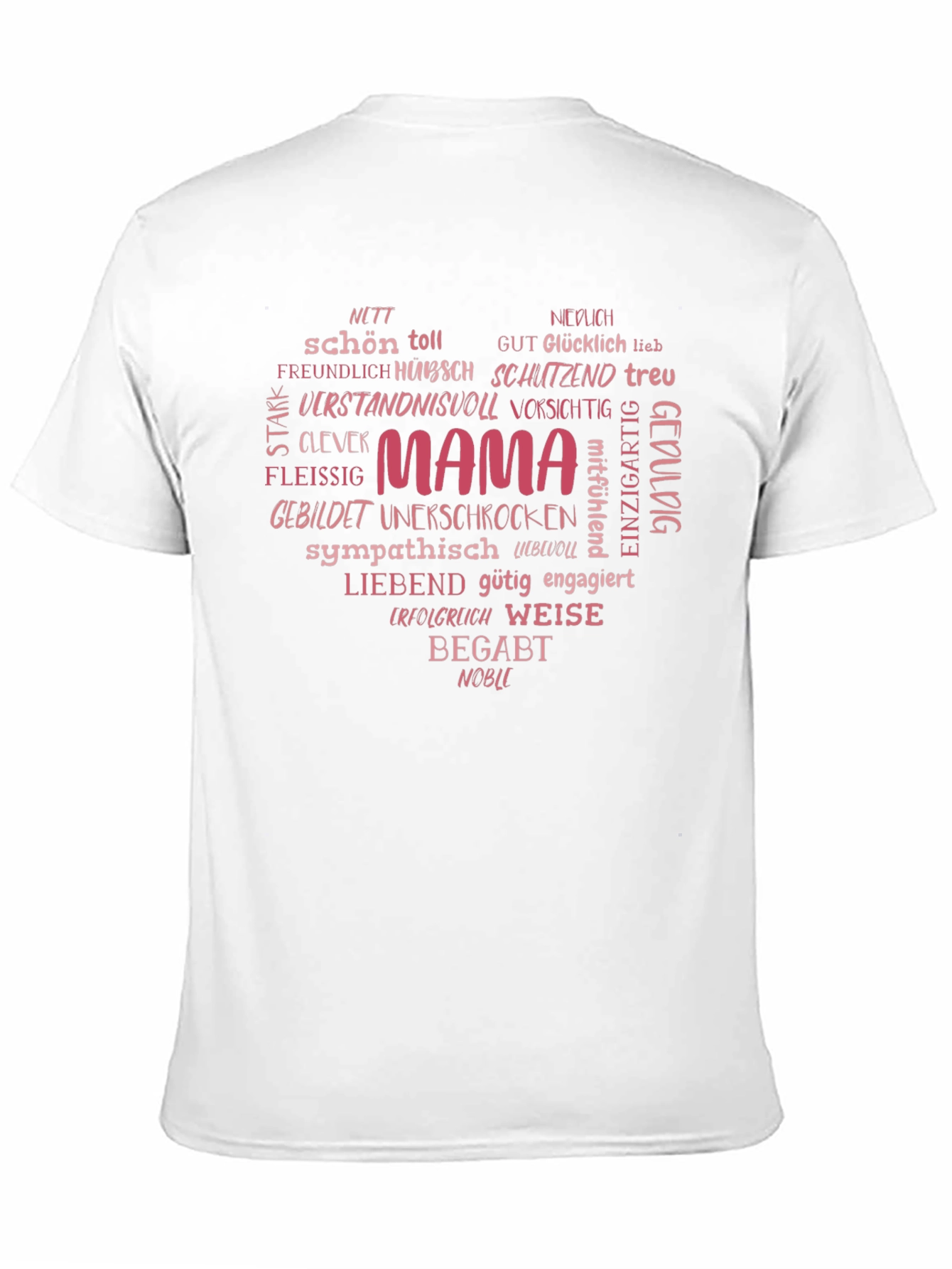 Mama Heart Word Cloud T-Shirt