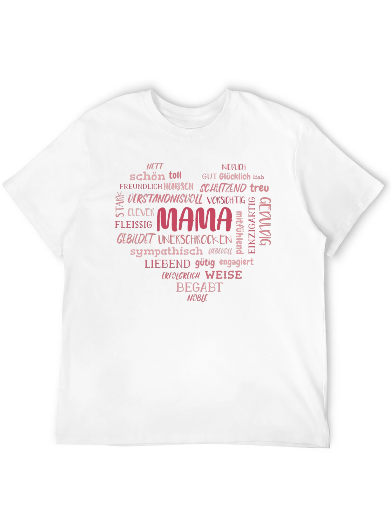 Mama Heart Word Cloud T-Shirt
