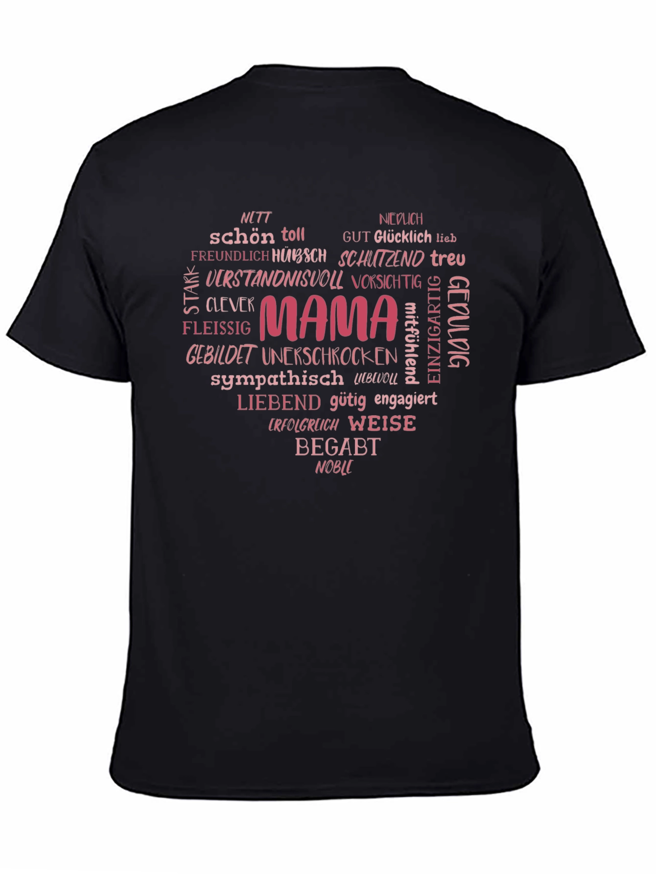 Mama Heart Word Cloud T-Shirt