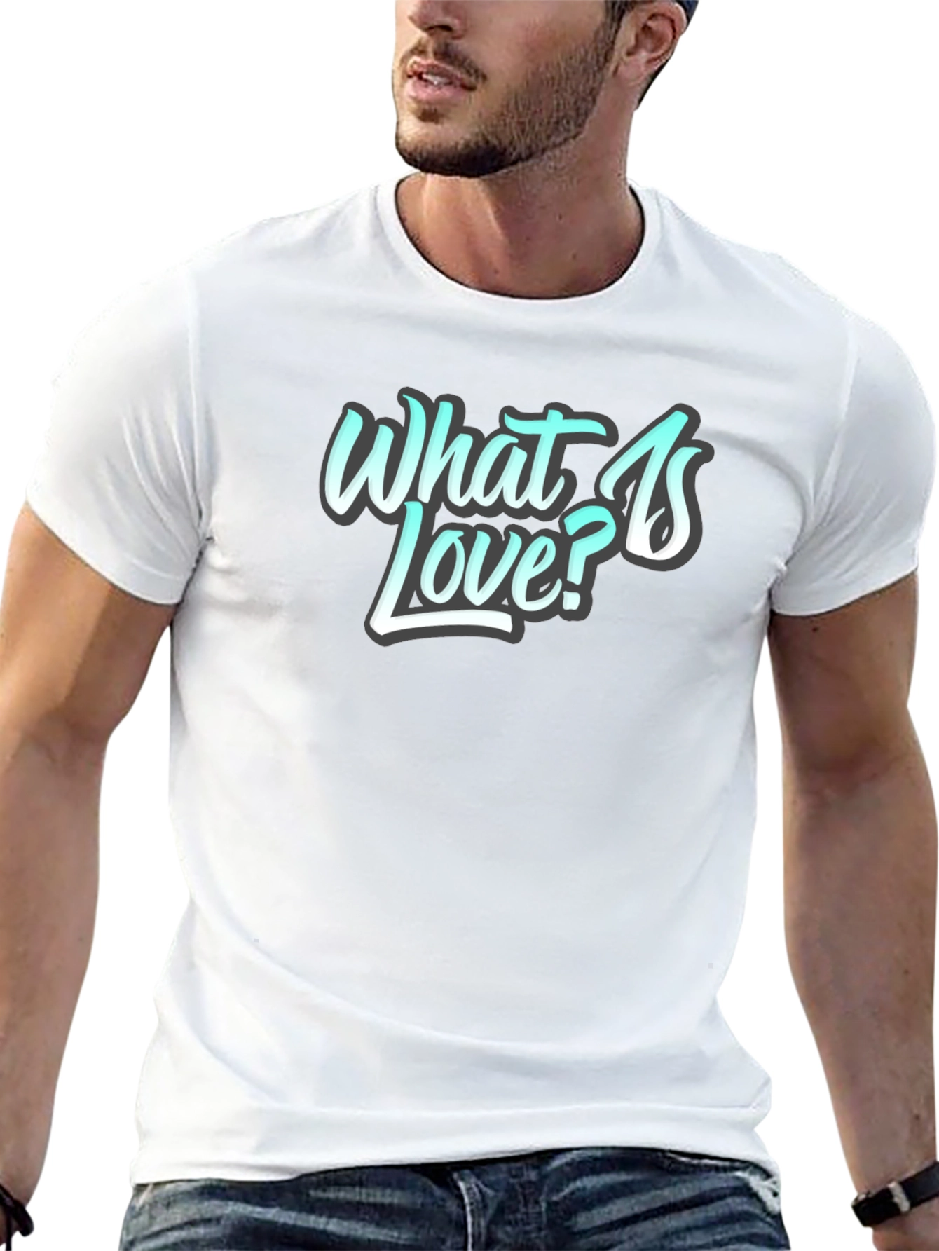 What is Love? Black Graphic Tee