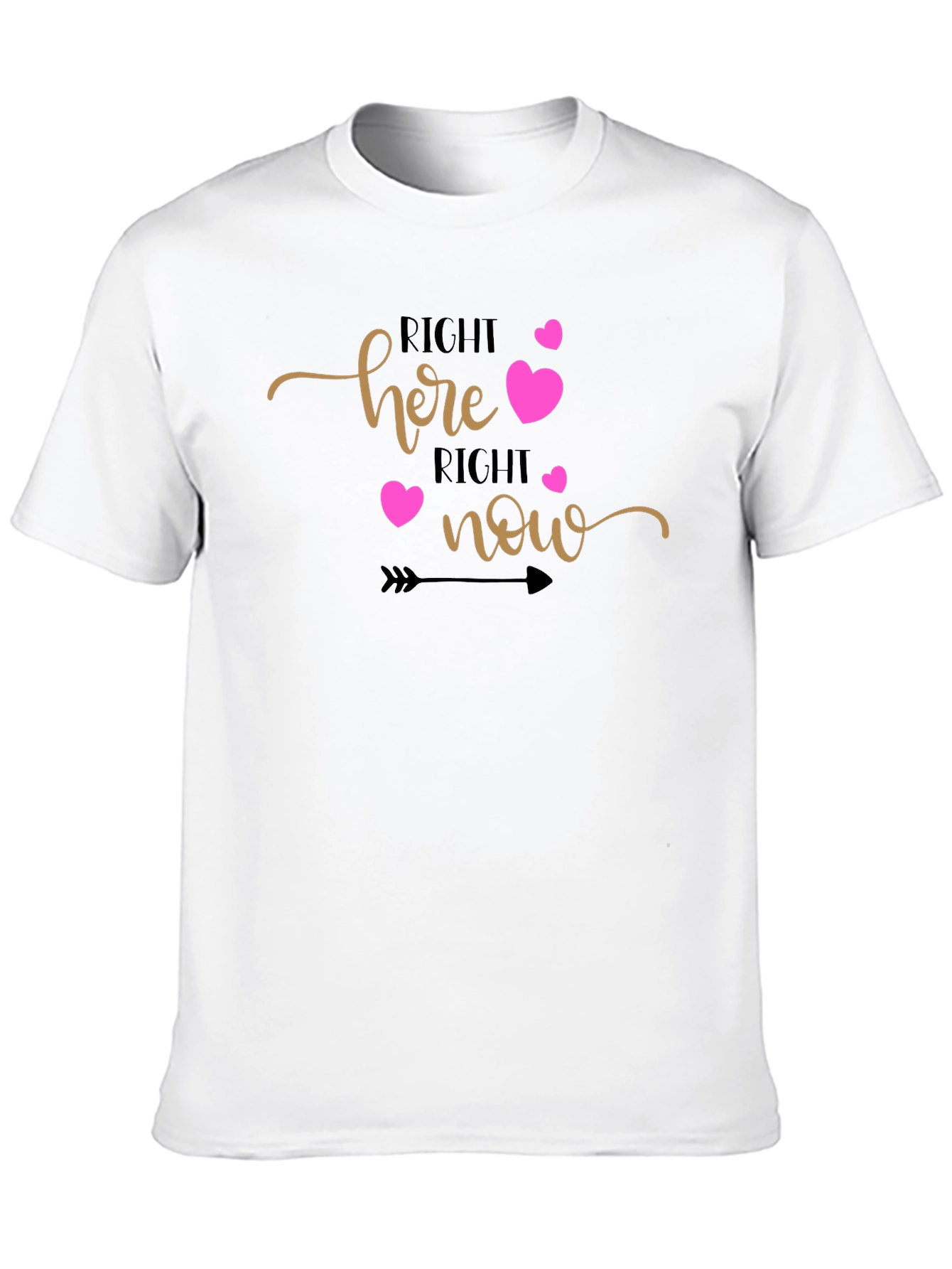 Right Here Right Now Graphic Tee - Black