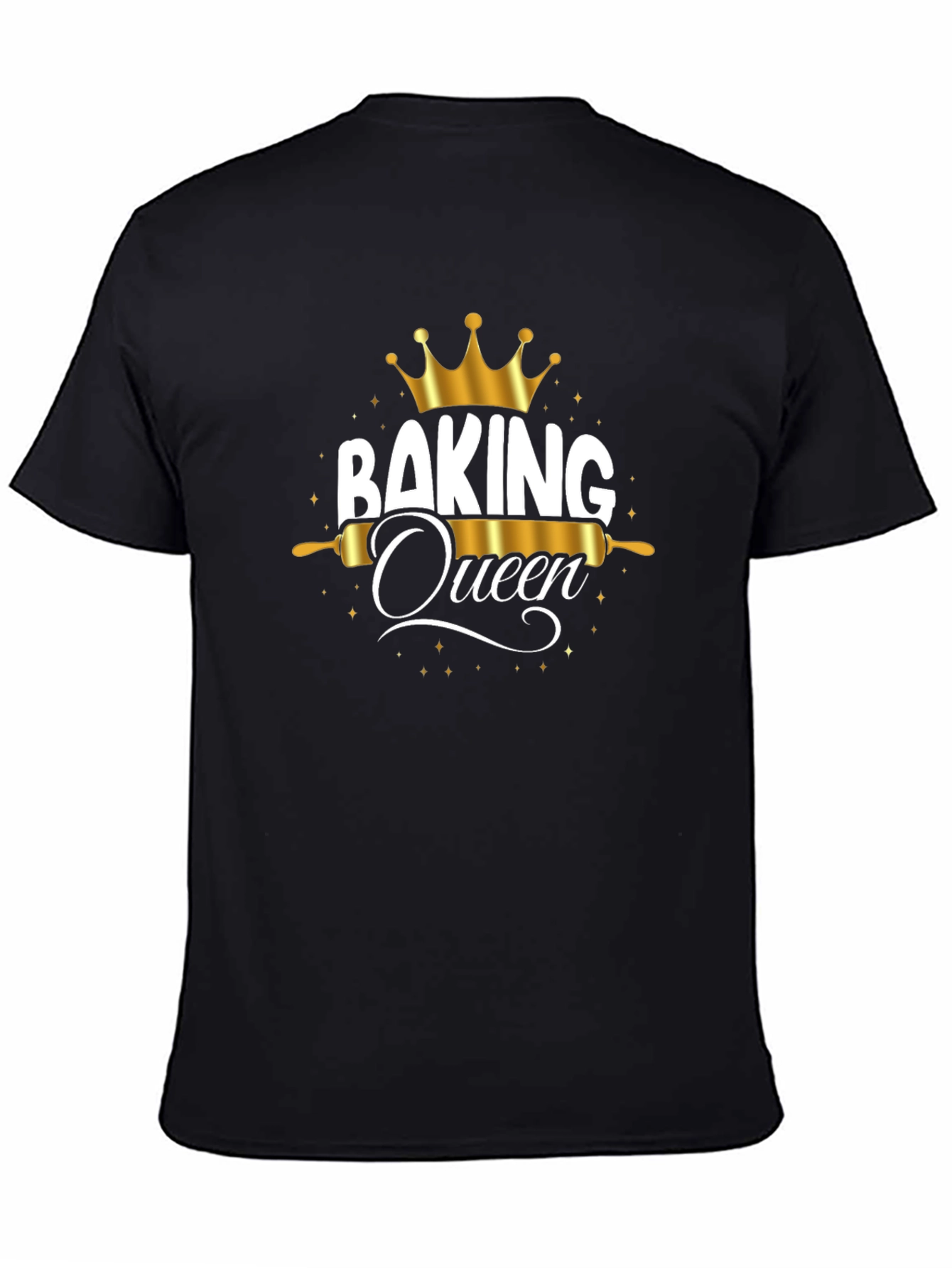 Baking Queen Graphic T-Shirt - Black