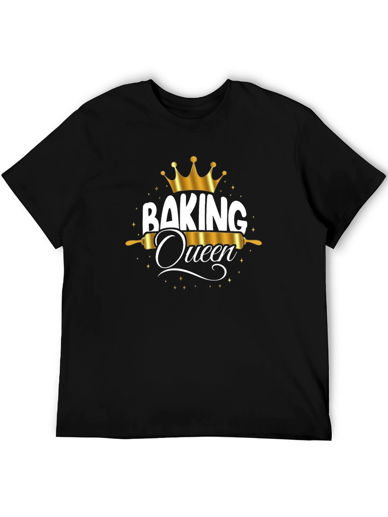 Baking Queen Graphic T-Shirt - Black