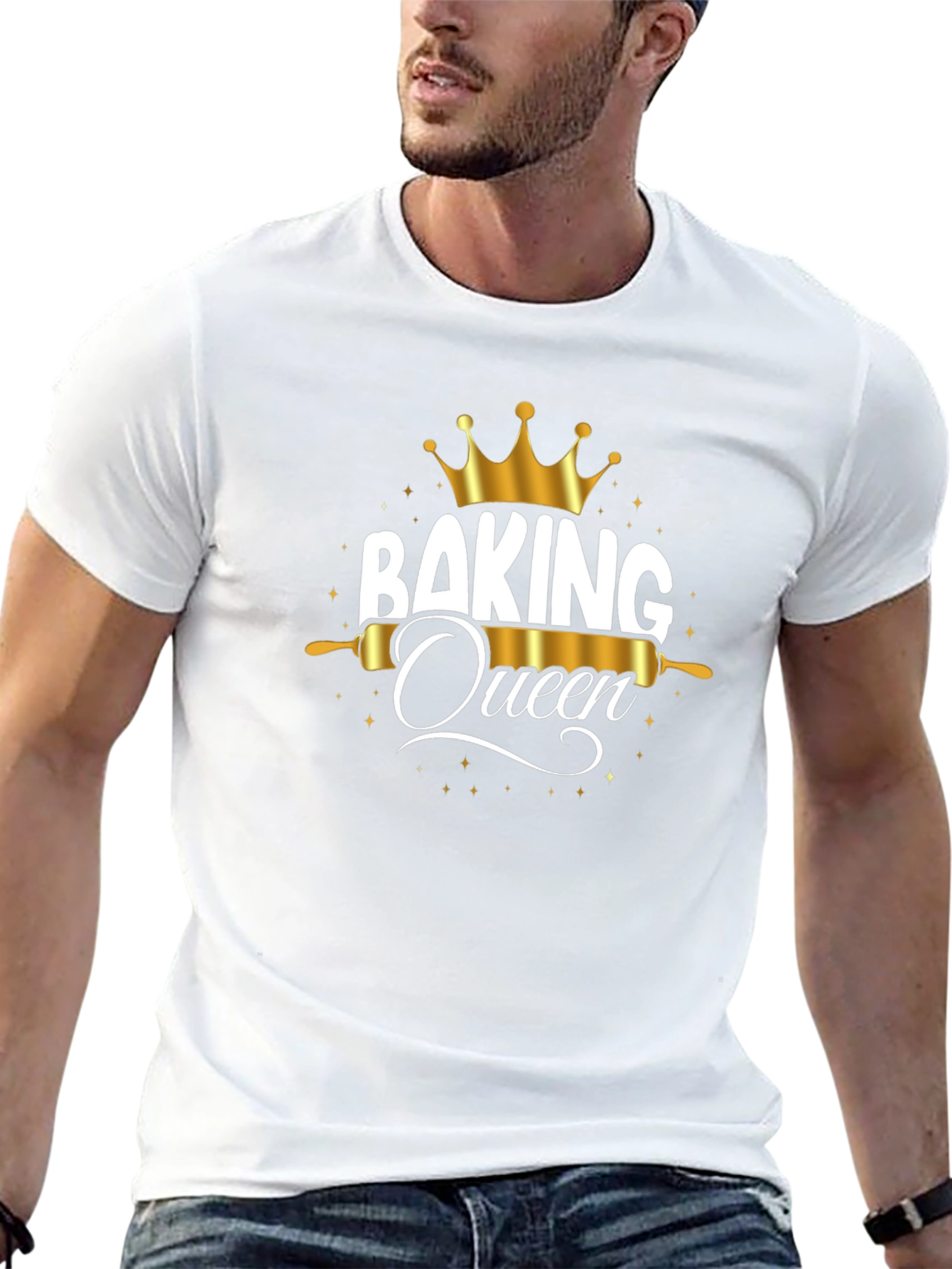 Baking Queen Graphic T-Shirt - Black