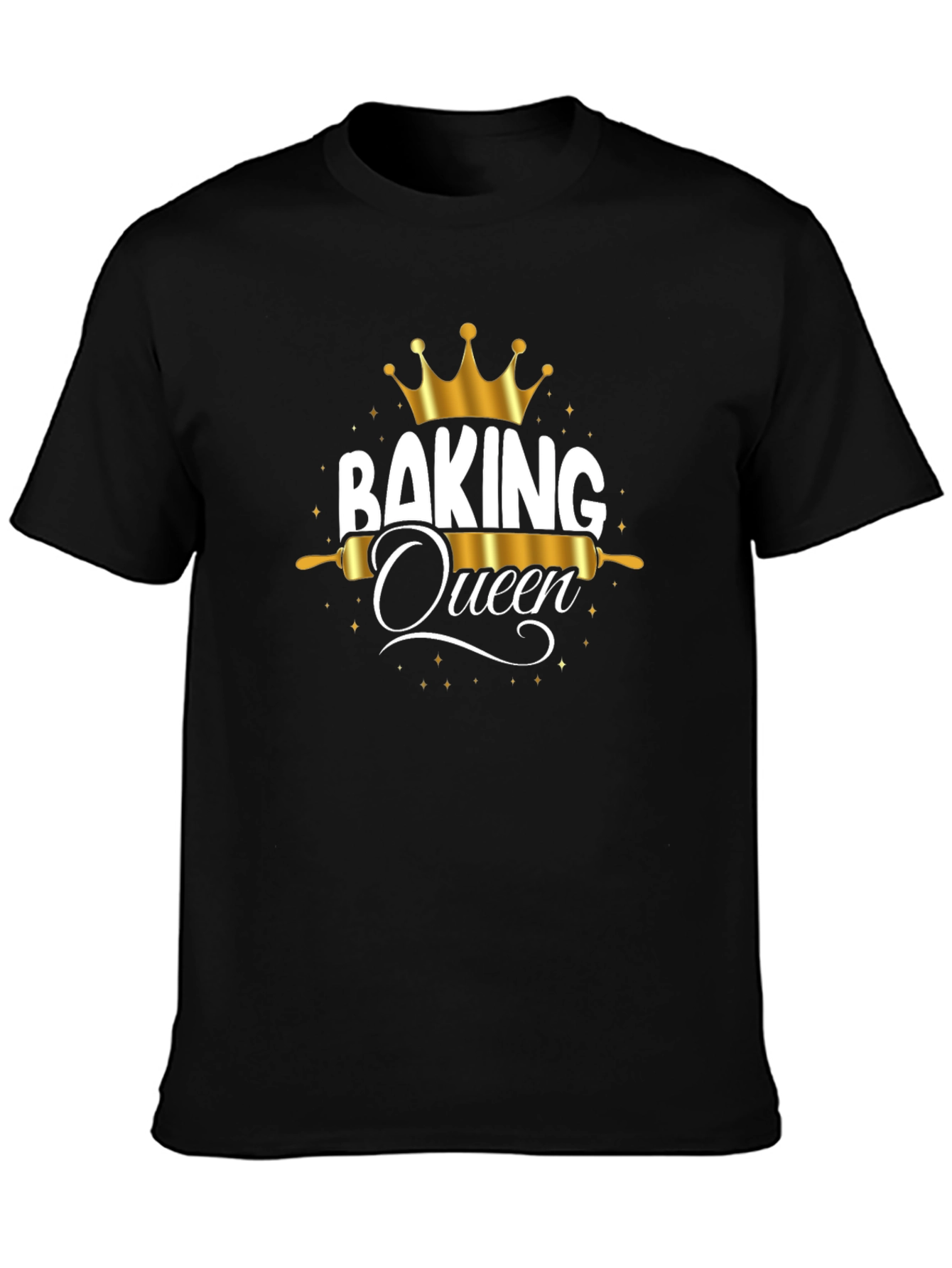 Baking Queen Graphic T-Shirt - Black