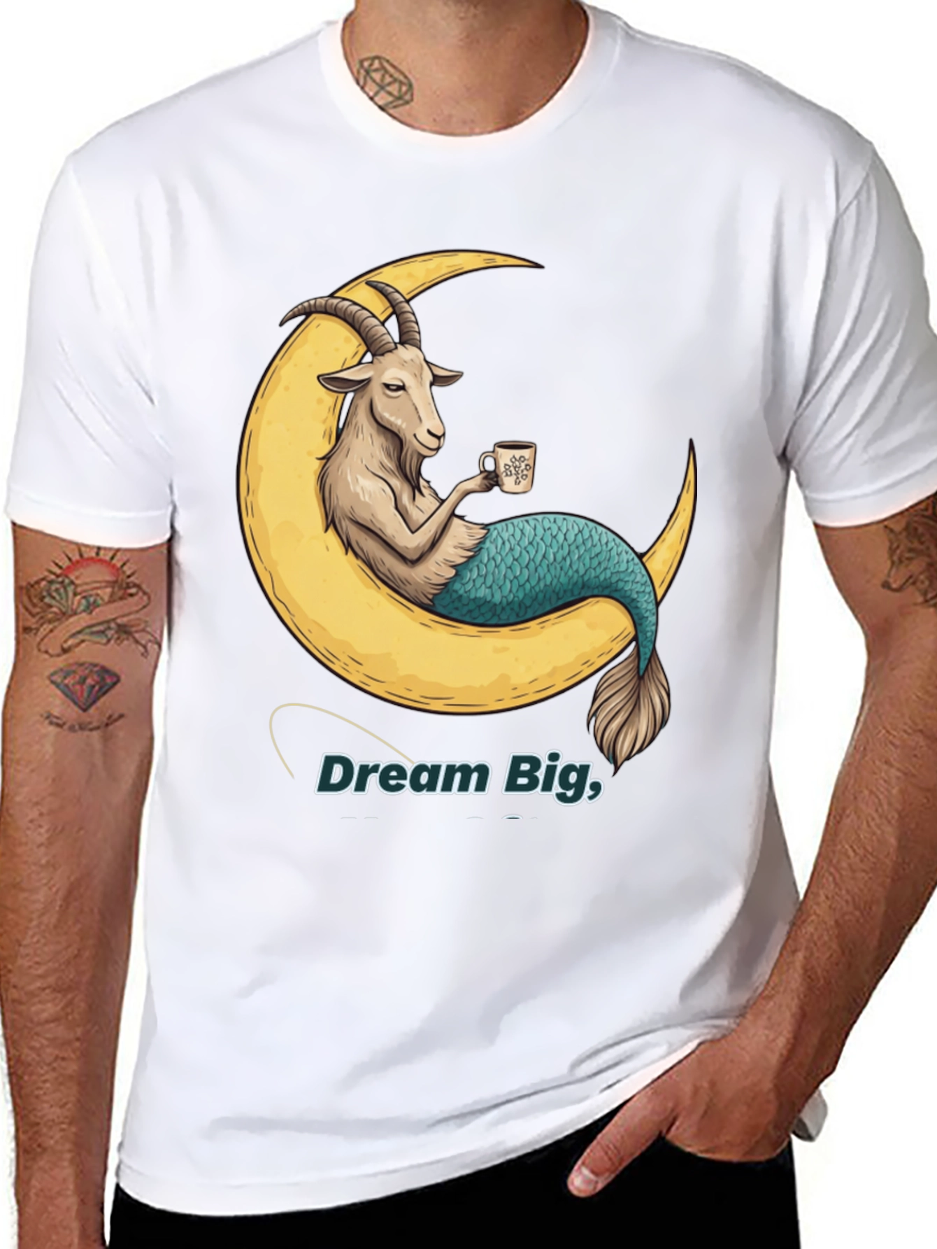 Dream Big Goat Mermaid Tee