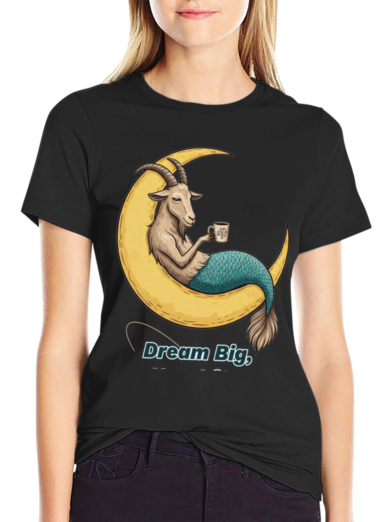 Dream Big Goat Mermaid Tee