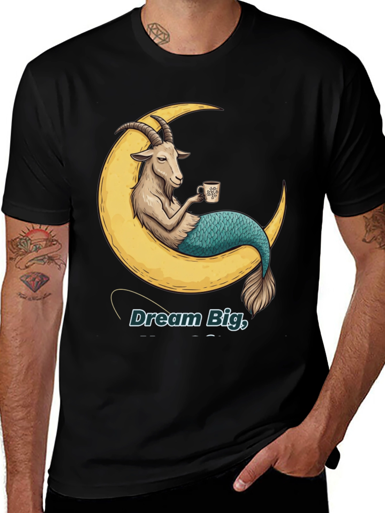 Dream Big Goat Mermaid Tee