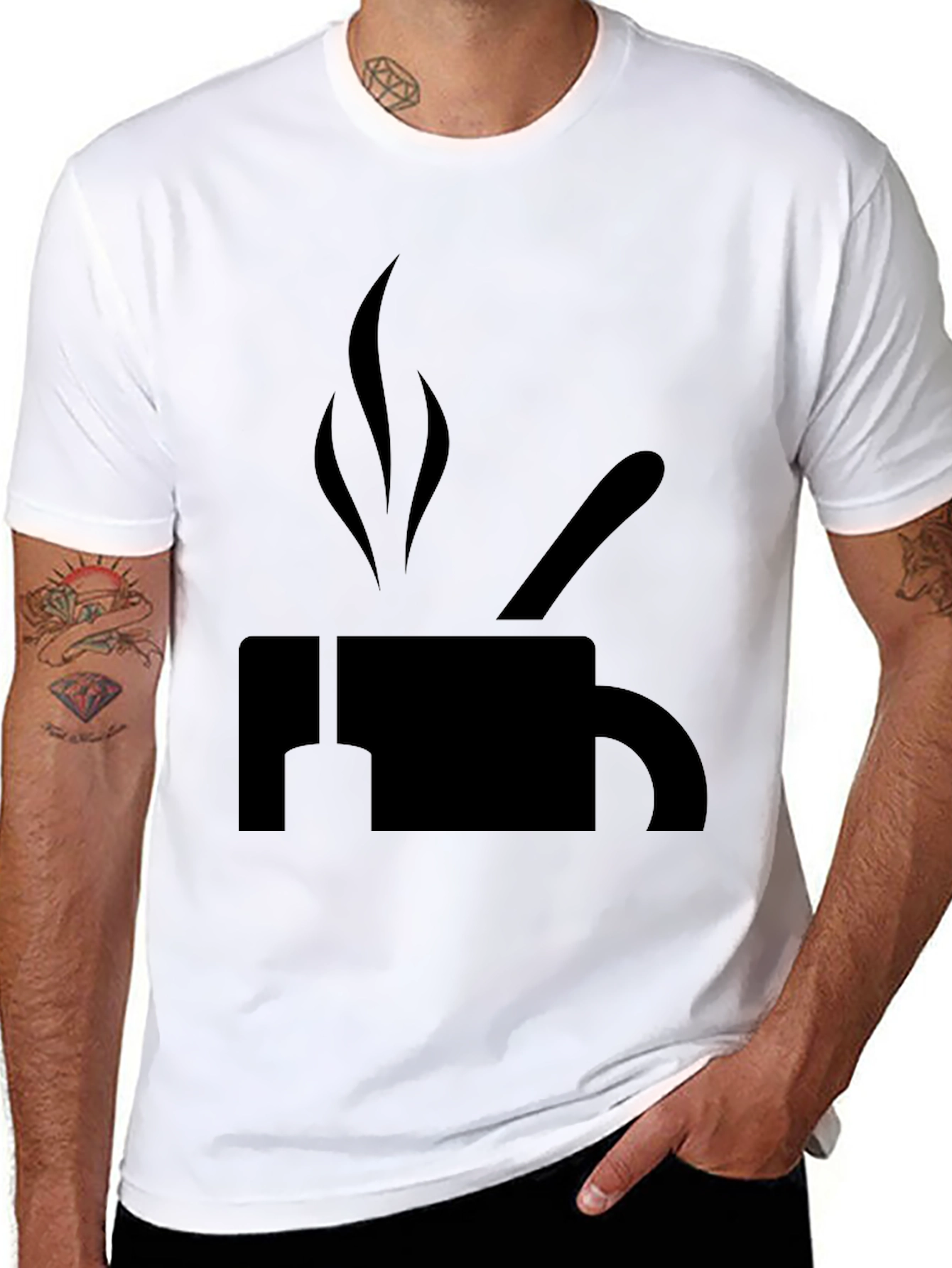 Coffee Cup Graphic T-Shirt