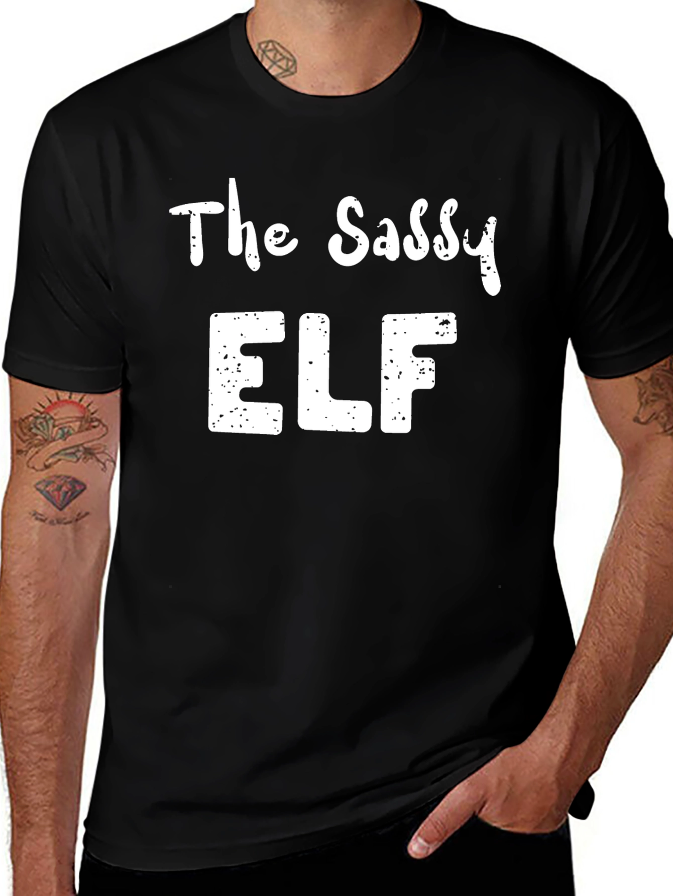 The Sassy Elf Christmas T-Shirt - Holiday Apparel