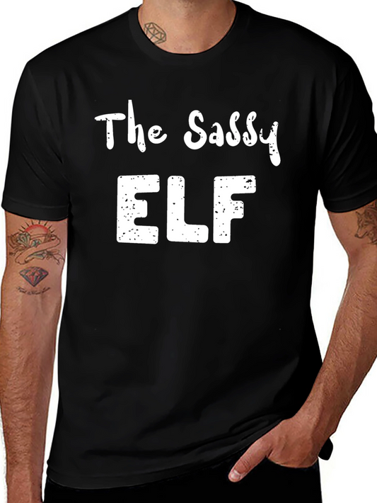 The Sassy Elf Christmas T-Shirt - Holiday Apparel