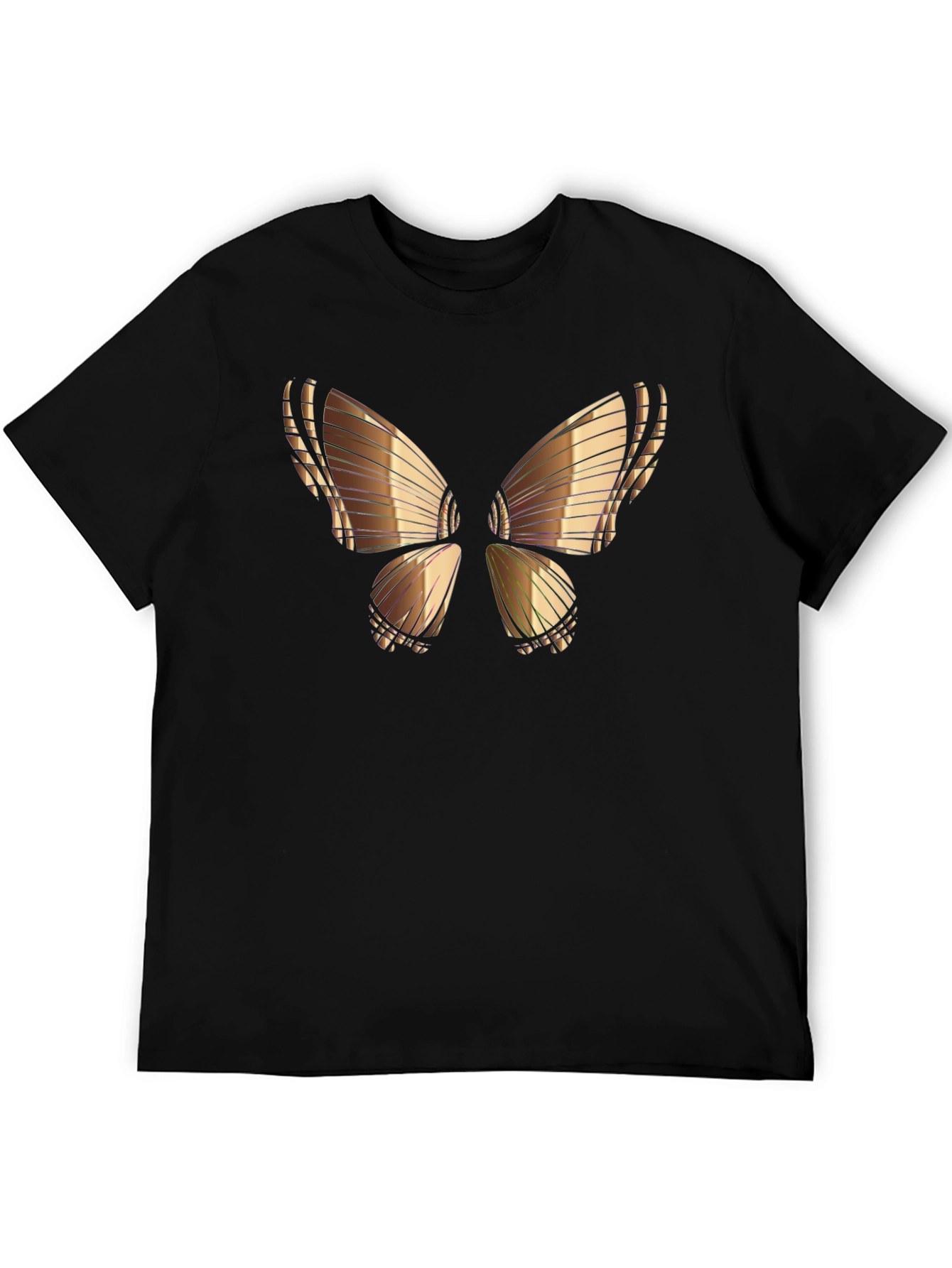 Butterfly Graphic Tee - Black Cotton Blend