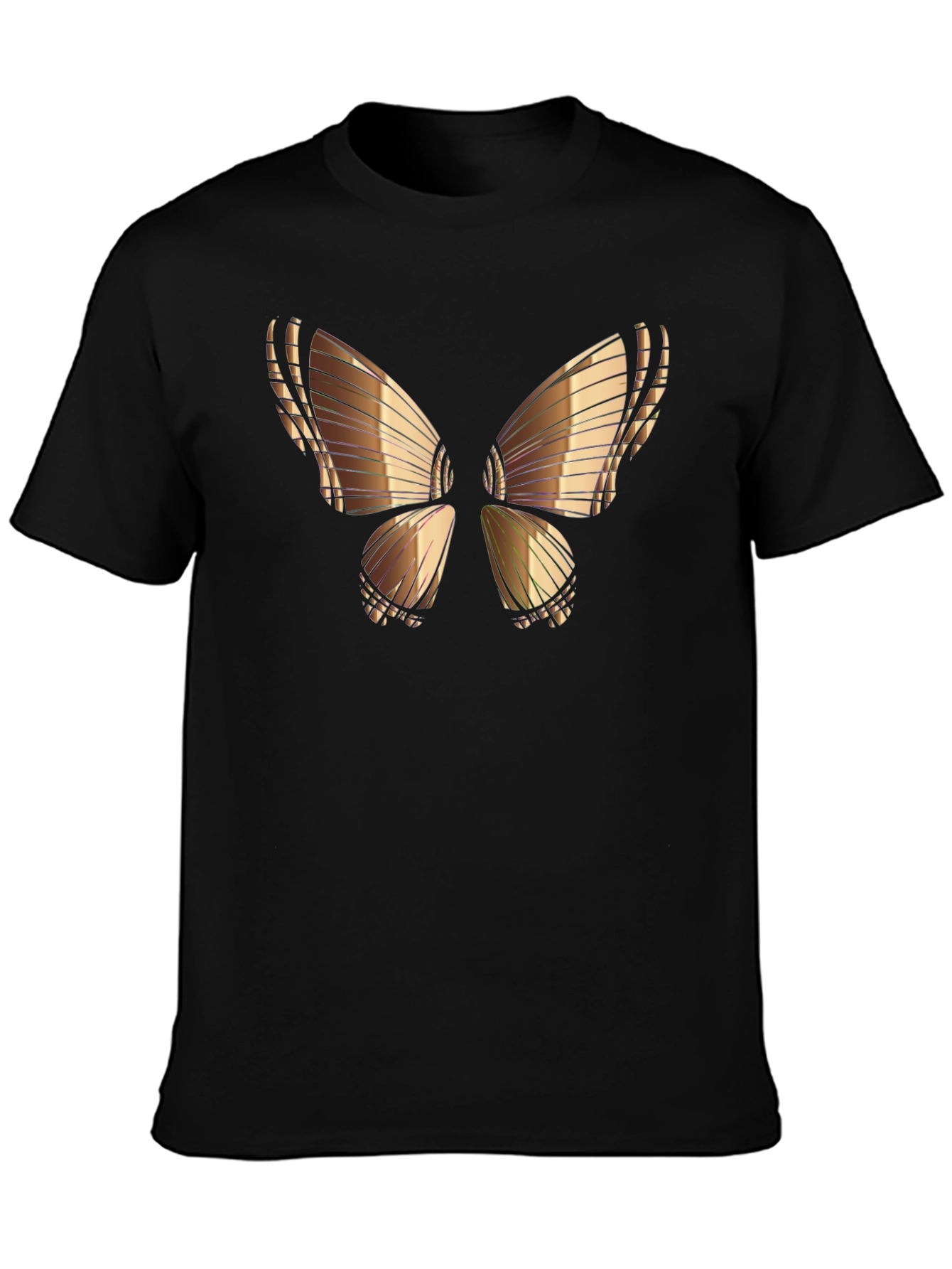 Butterfly Graphic Tee - Black Cotton Blend