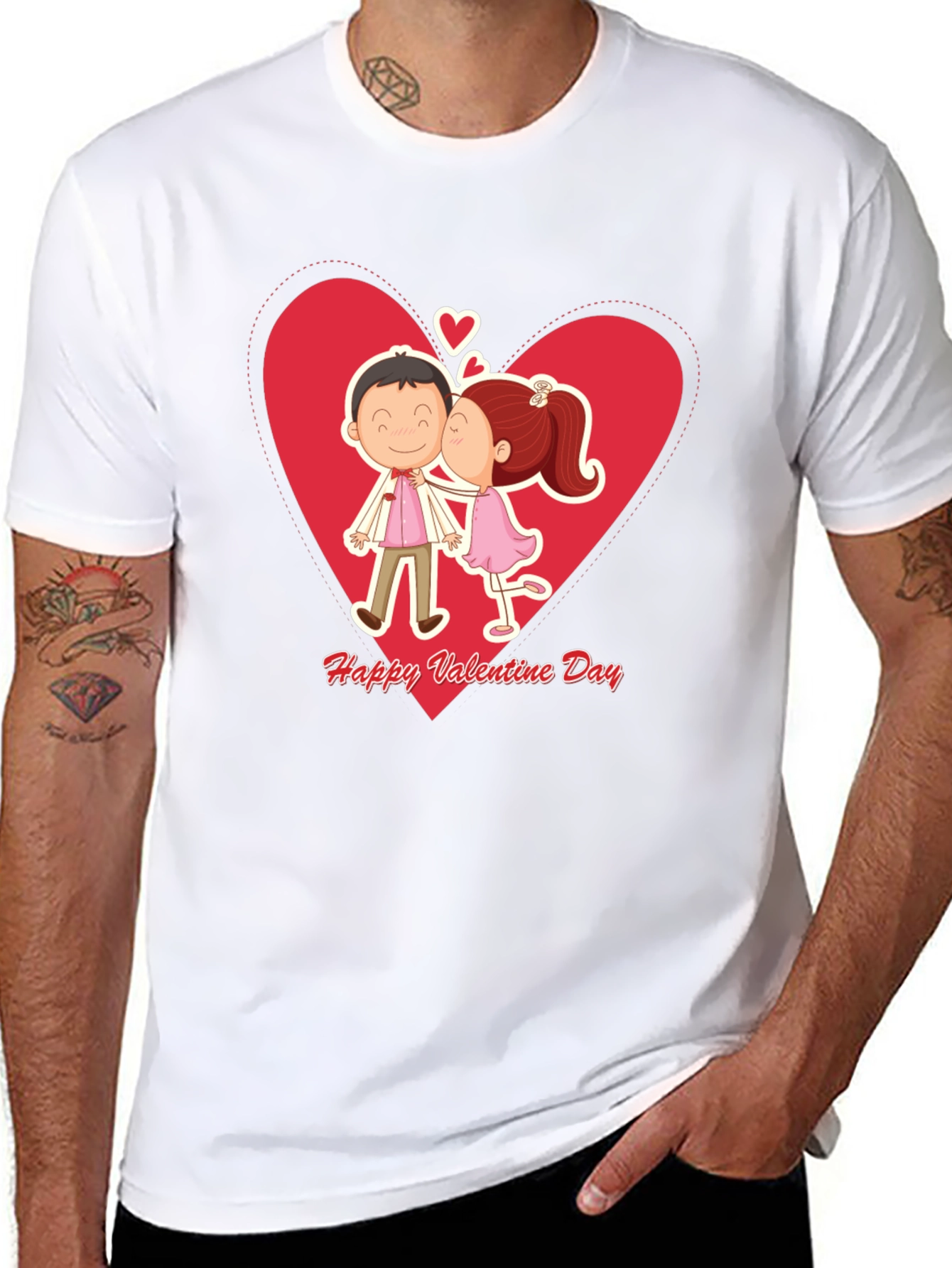 Valentines Day Couple Kissing T-Shirt