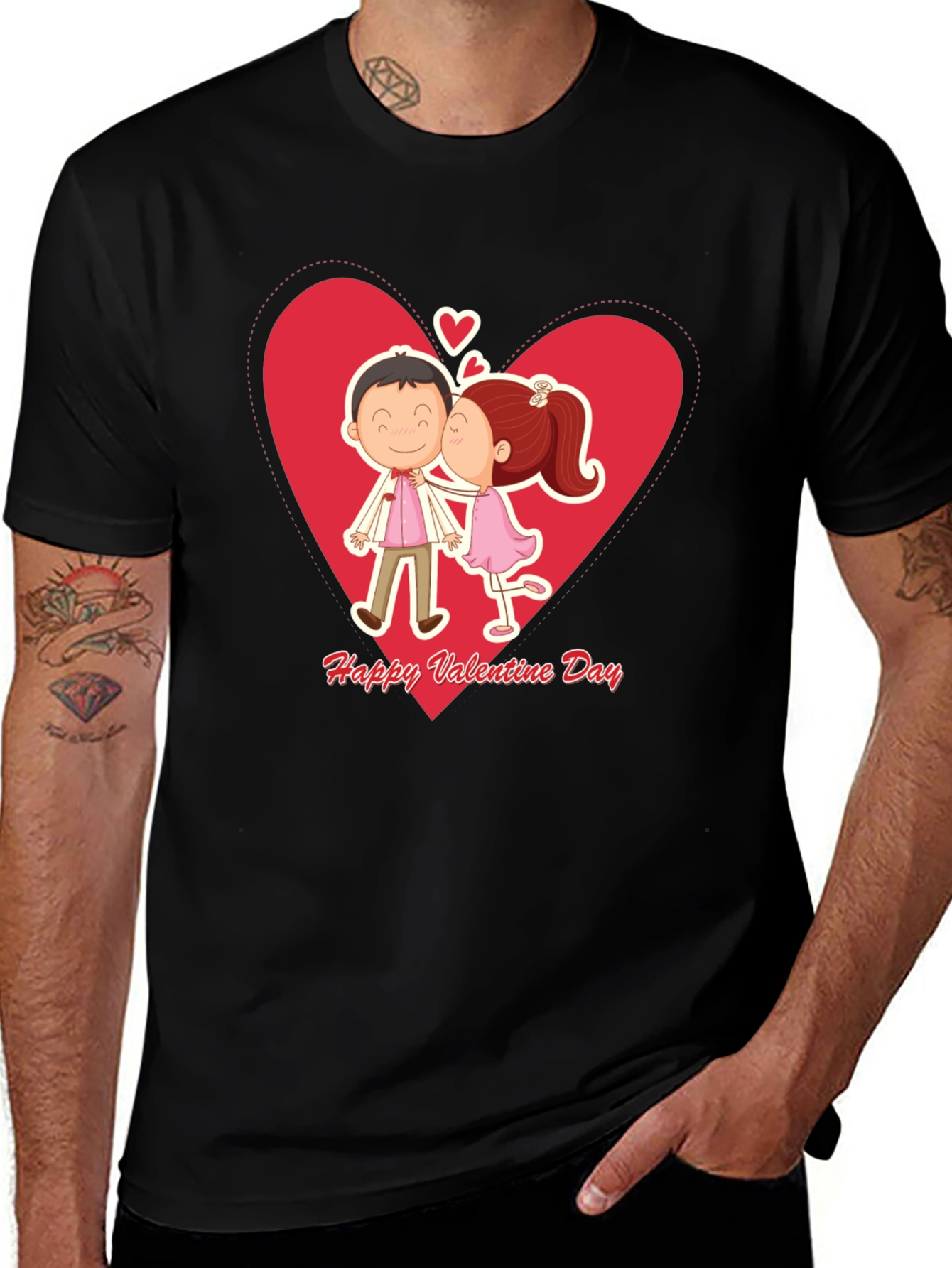 Valentines Day Couple Kissing T-Shirt