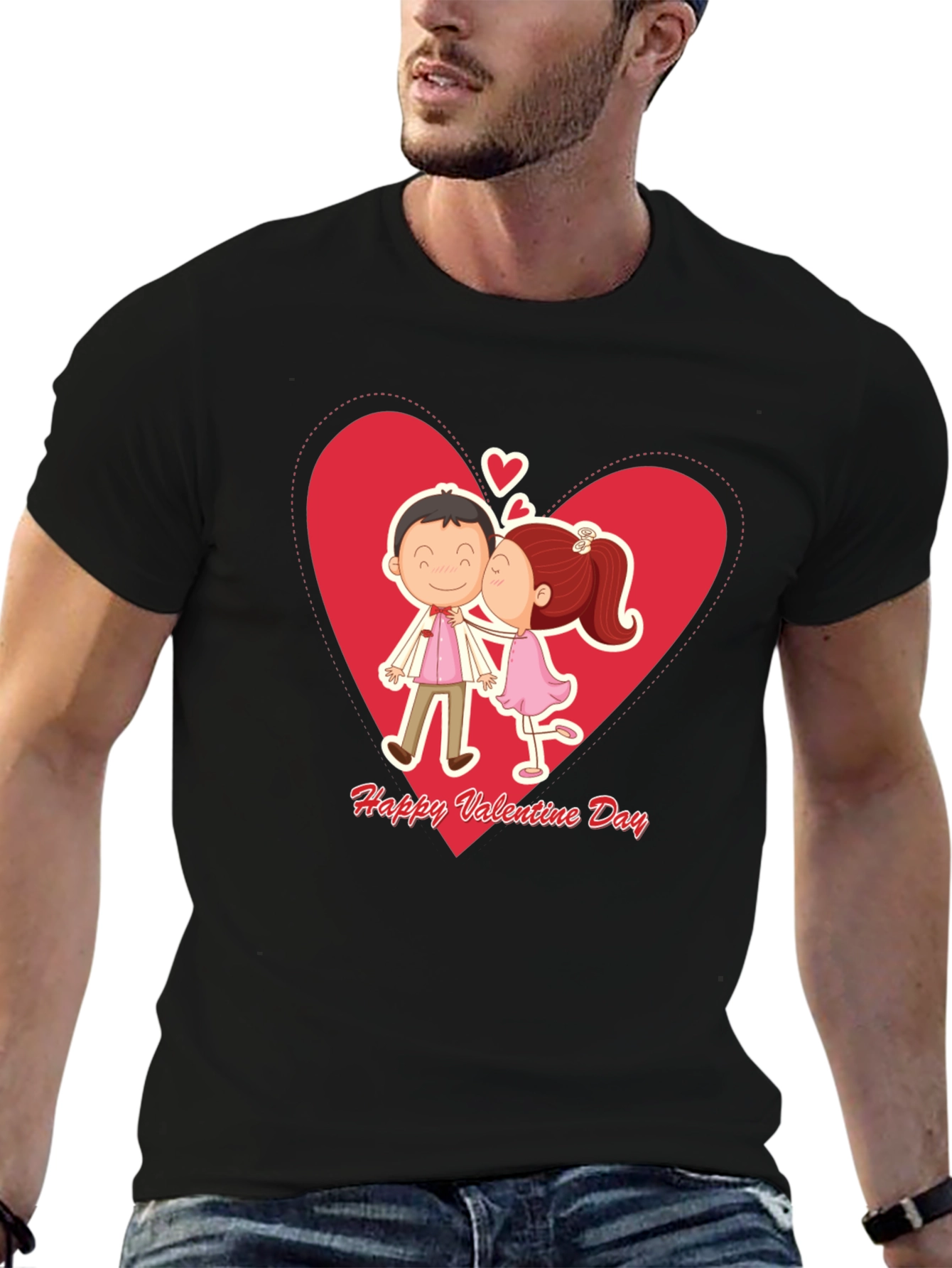 Valentines Day Couple Kissing T-Shirt