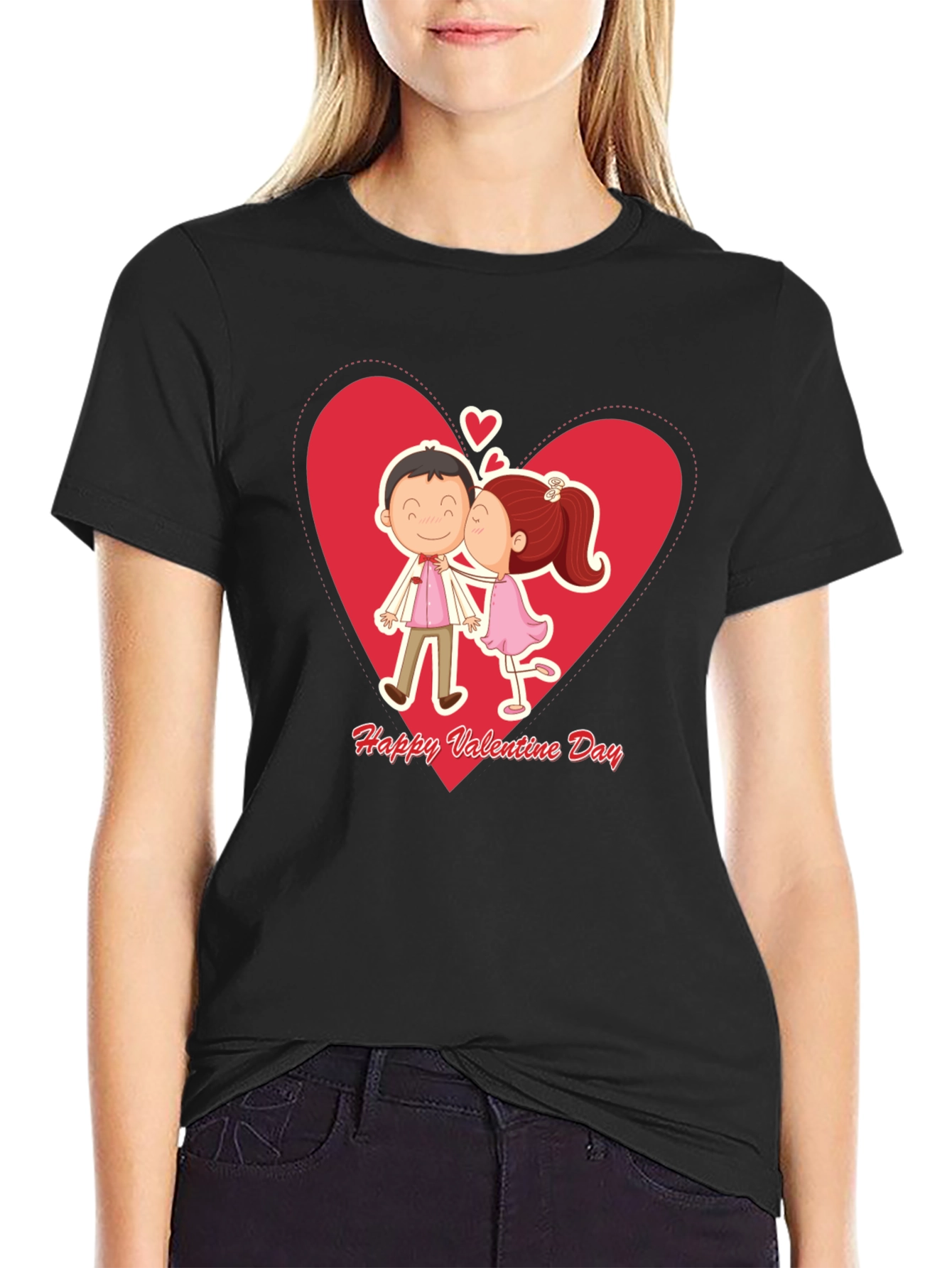 Valentines Day Couple Kissing T-Shirt