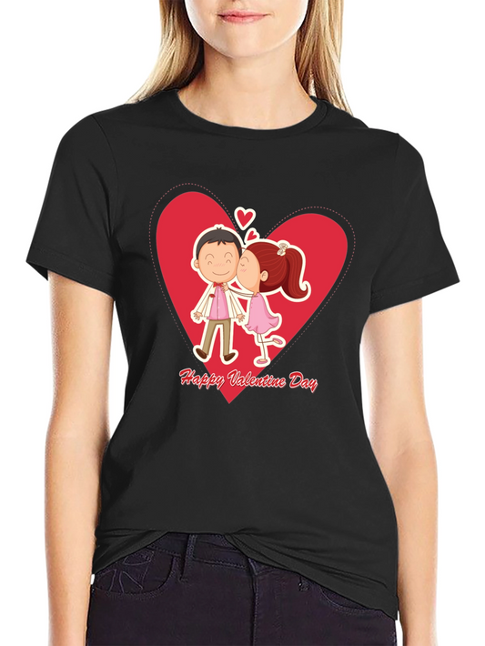 Valentines Day Couple Kissing T-Shirt