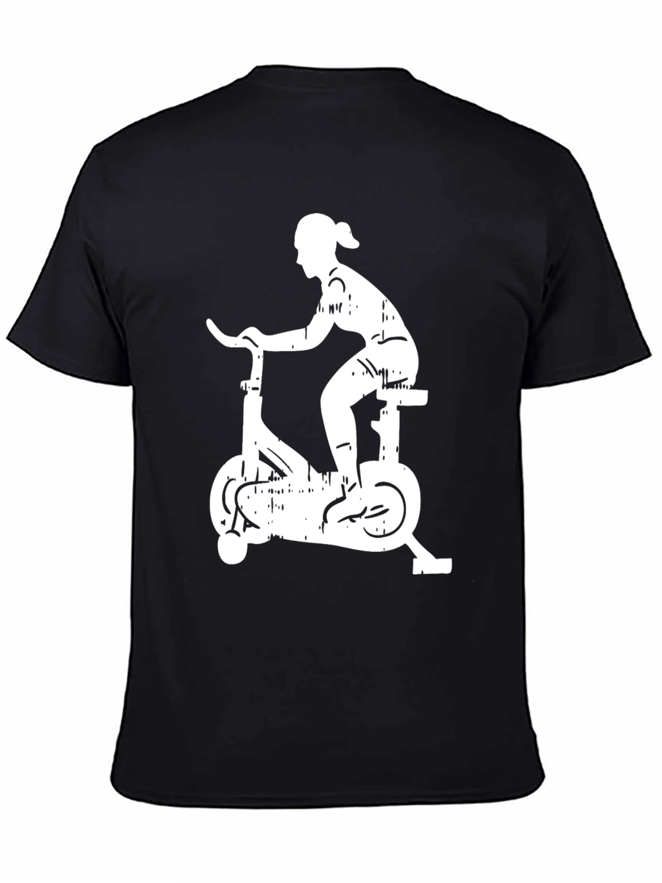 Cycling Silhouette Graphic Tee - Black