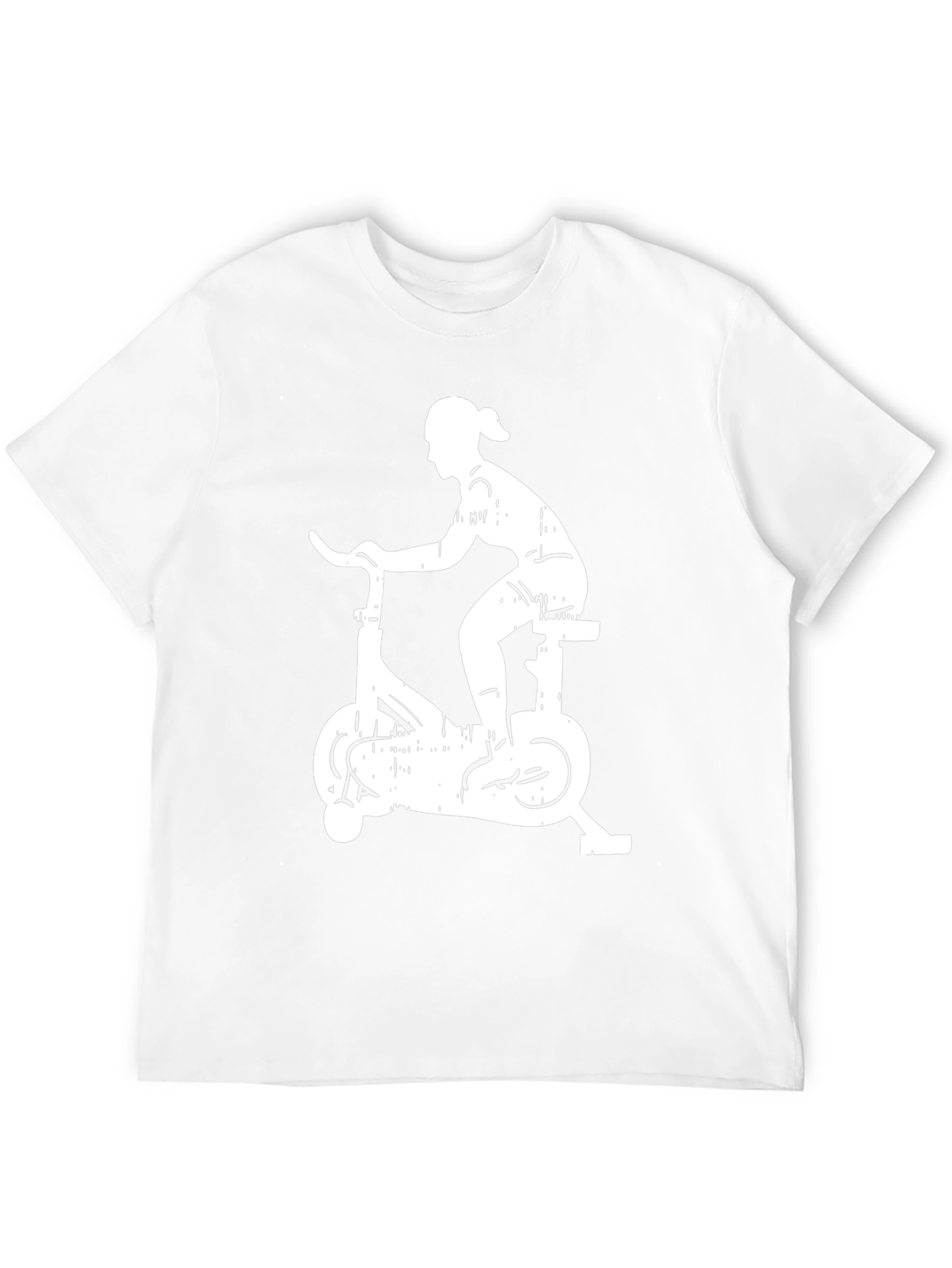 Cycling Silhouette Graphic Tee - Black