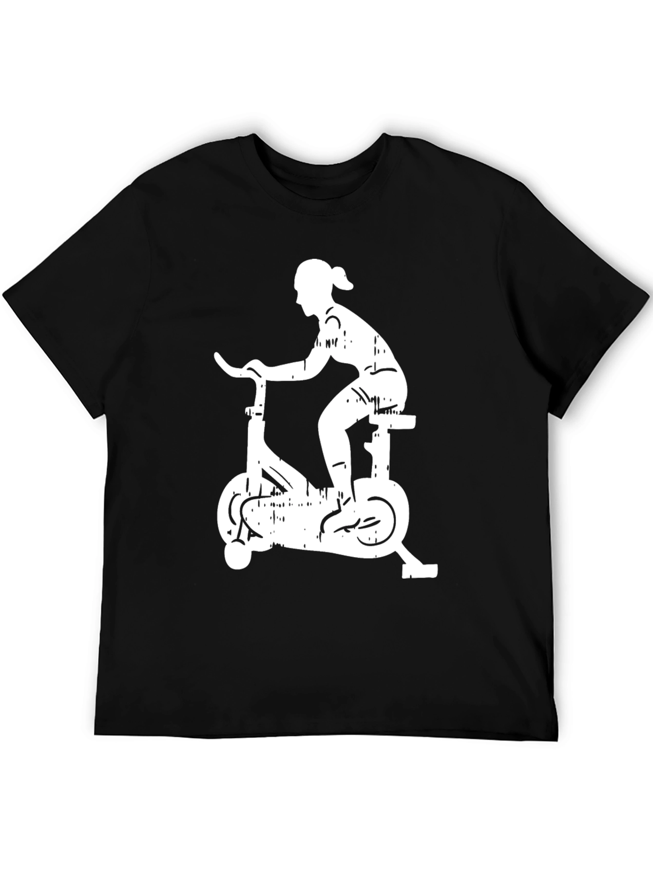 Cycling Silhouette Graphic Tee - Black