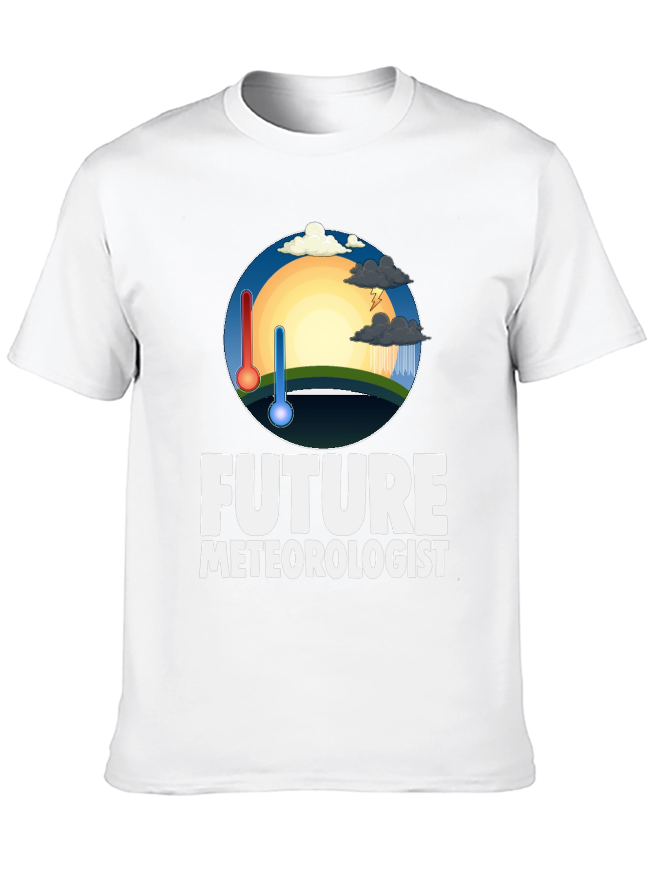Future Meteorologist Black Graphic T-Shirt
