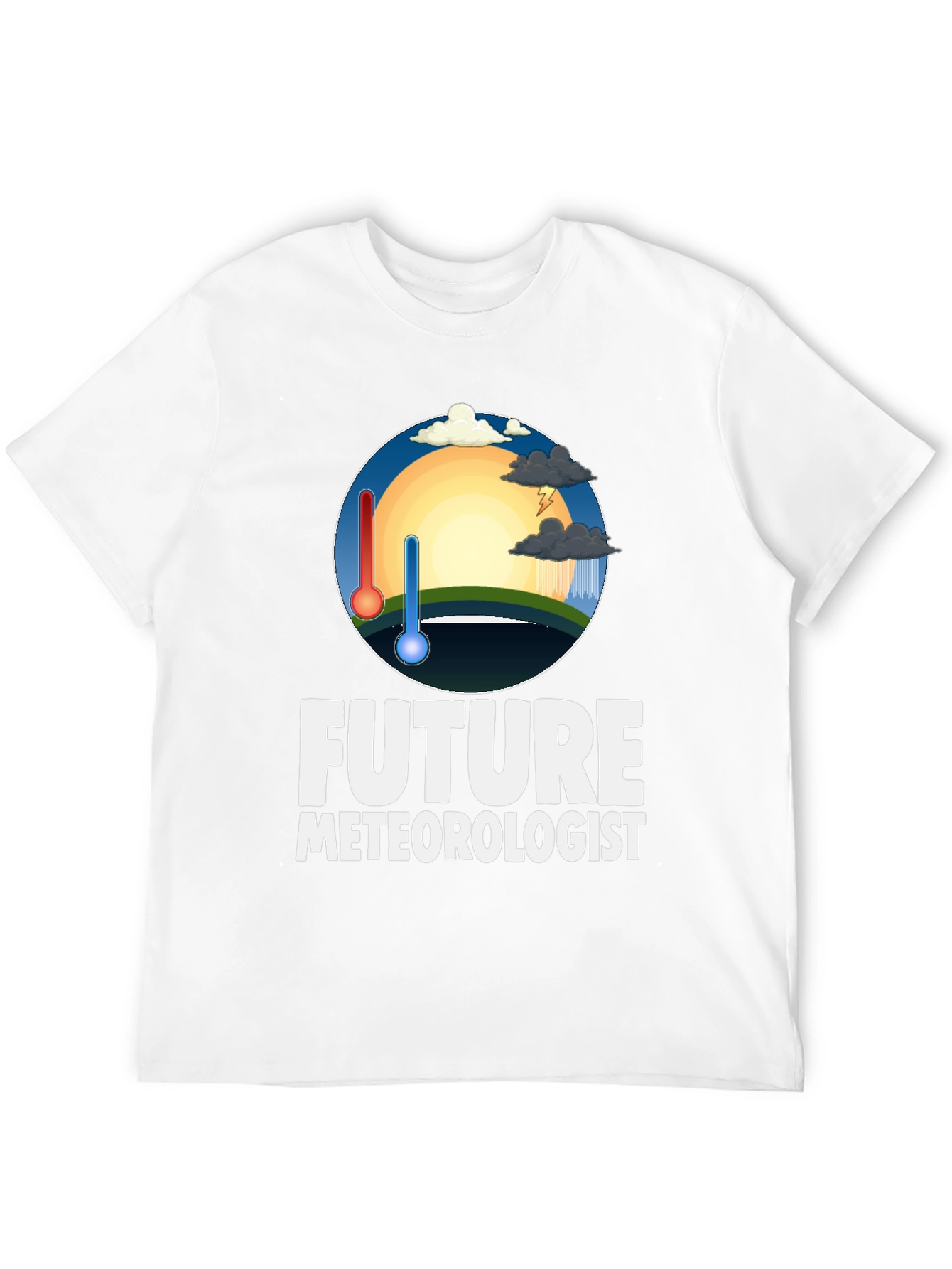 Future Meteorologist Black Graphic T-Shirt
