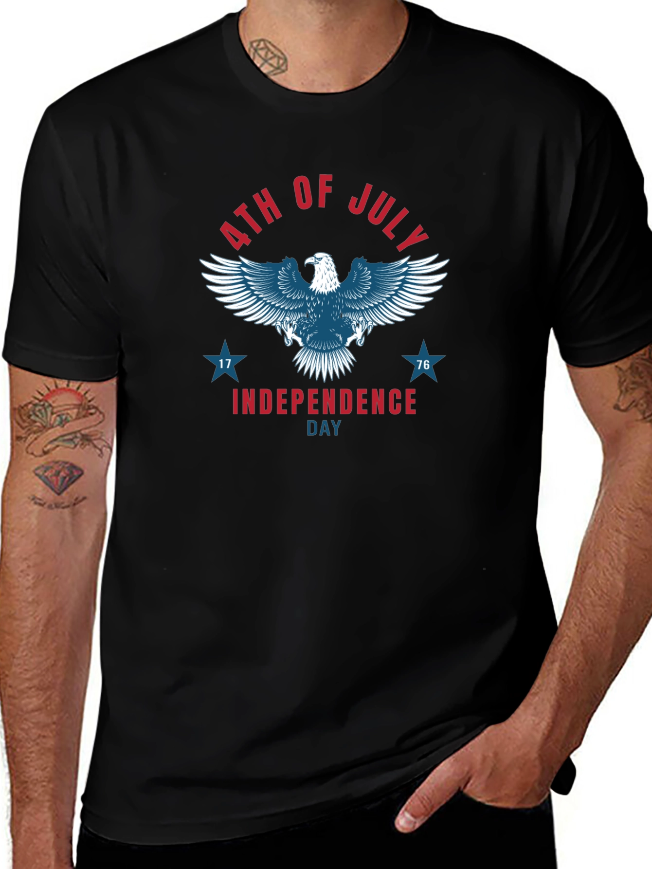Patriotic 4th of July Eagle Independence Day T-Shirt