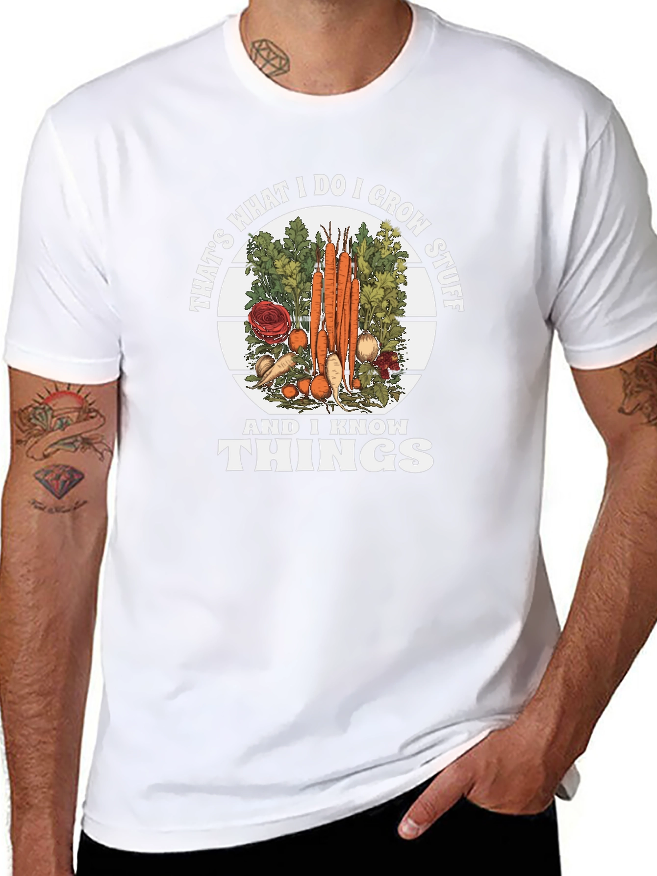 I Grow Stuff and Know Things Graphic Tee