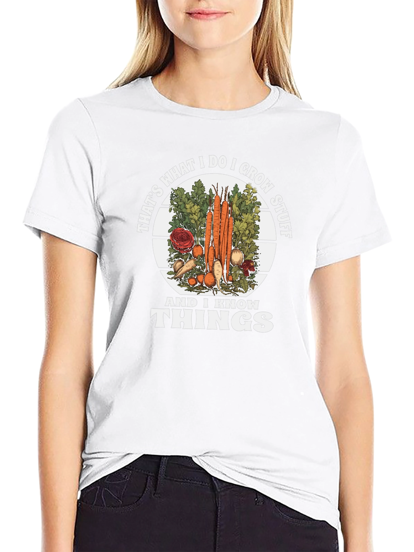 I Grow Stuff and Know Things Graphic Tee