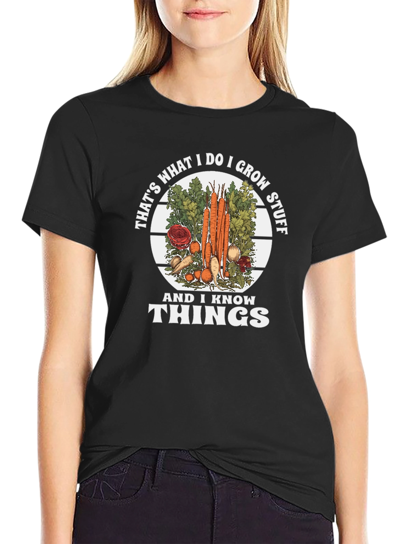 I Grow Stuff and Know Things Graphic Tee
