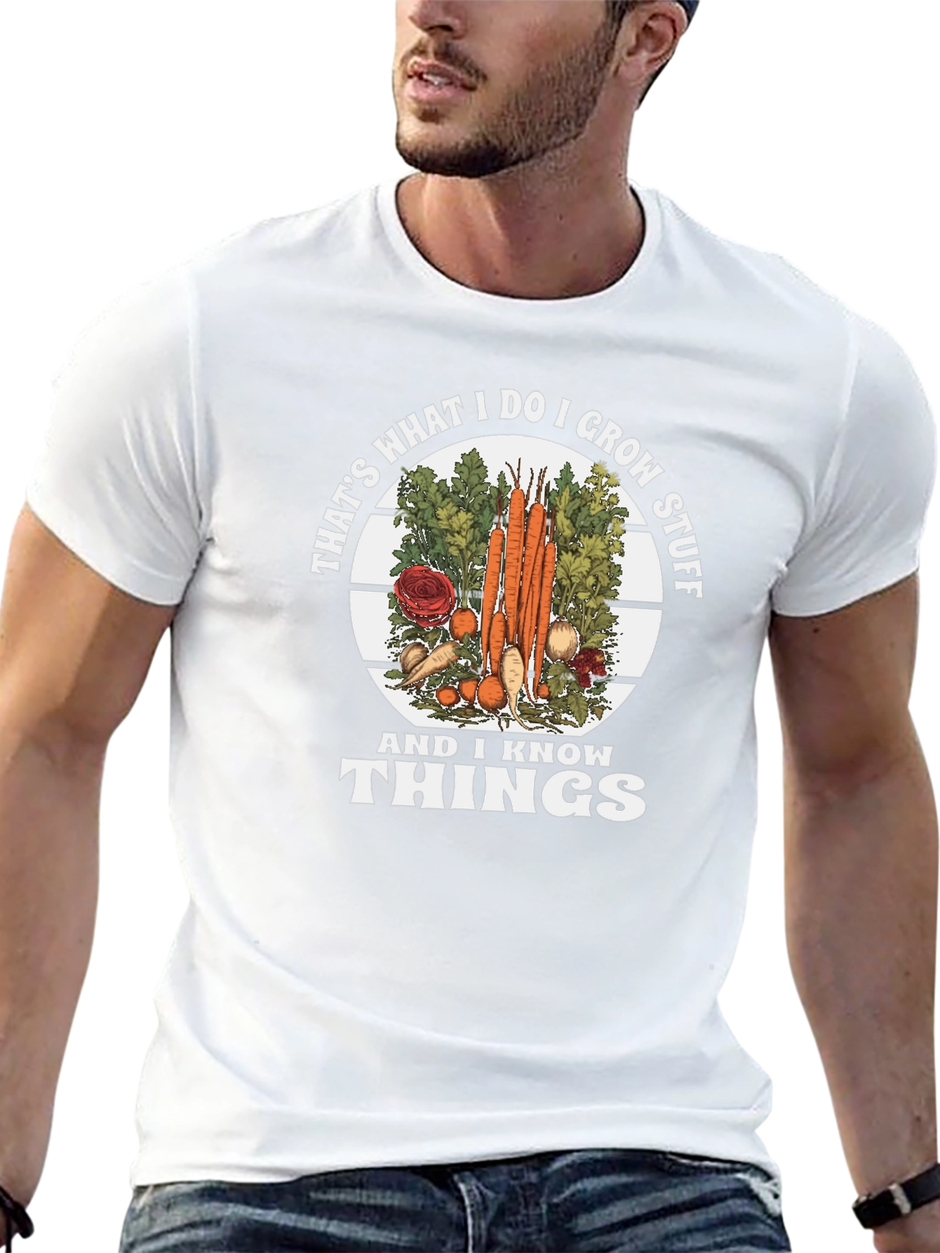 I Grow Stuff and Know Things Graphic Tee