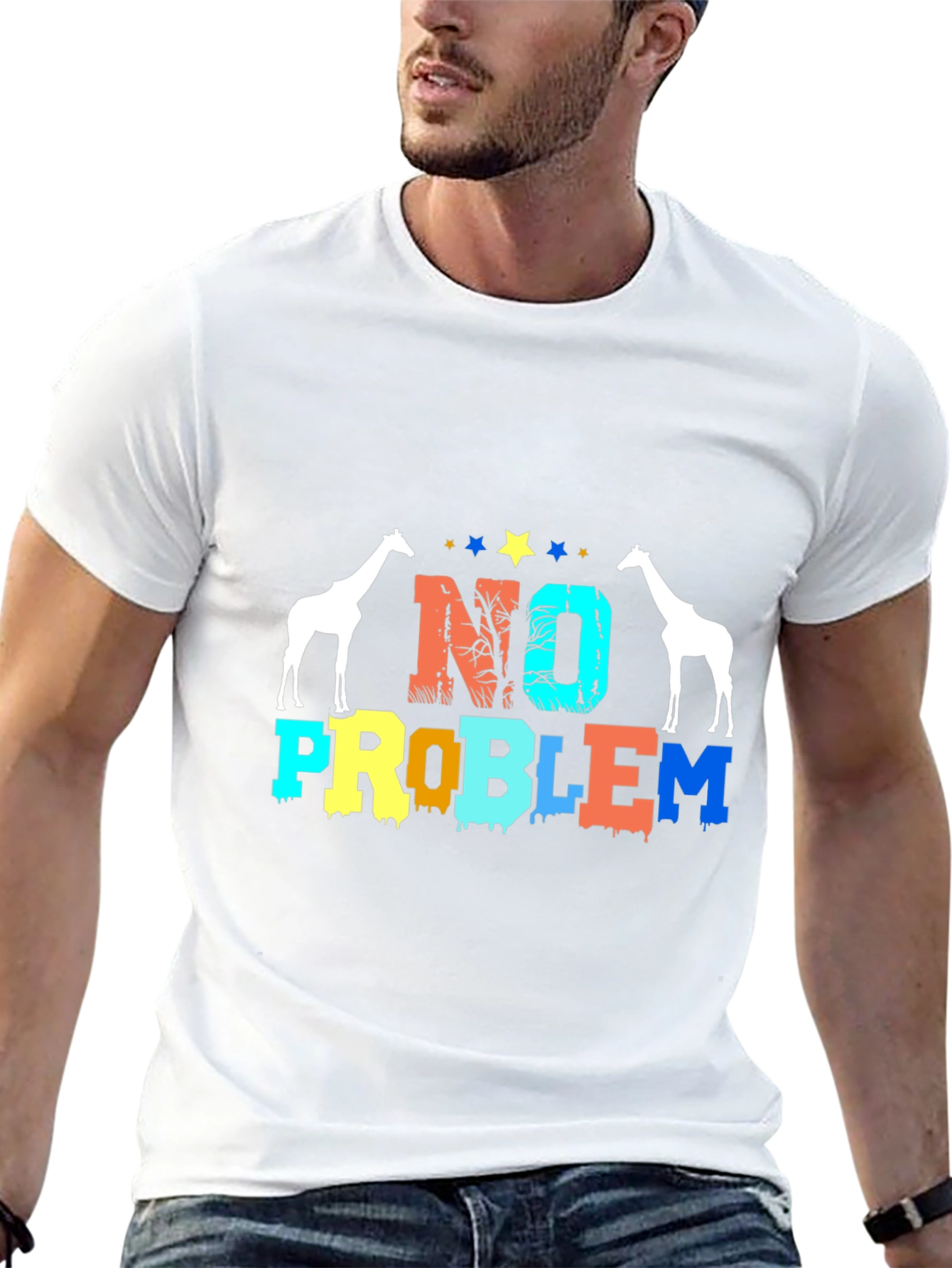 Giraffe No Problem Graphic Tee