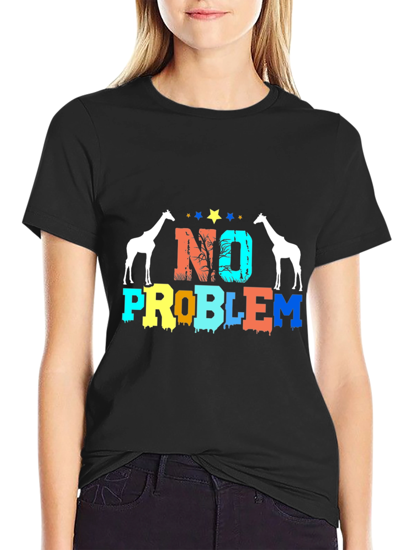 Giraffe No Problem Graphic Tee