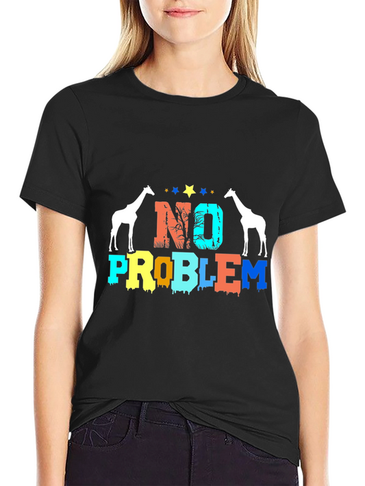 Giraffe No Problem Graphic Tee