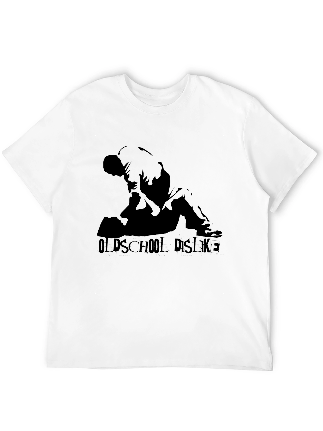 Oldschool Dislike Black Graphic Tee