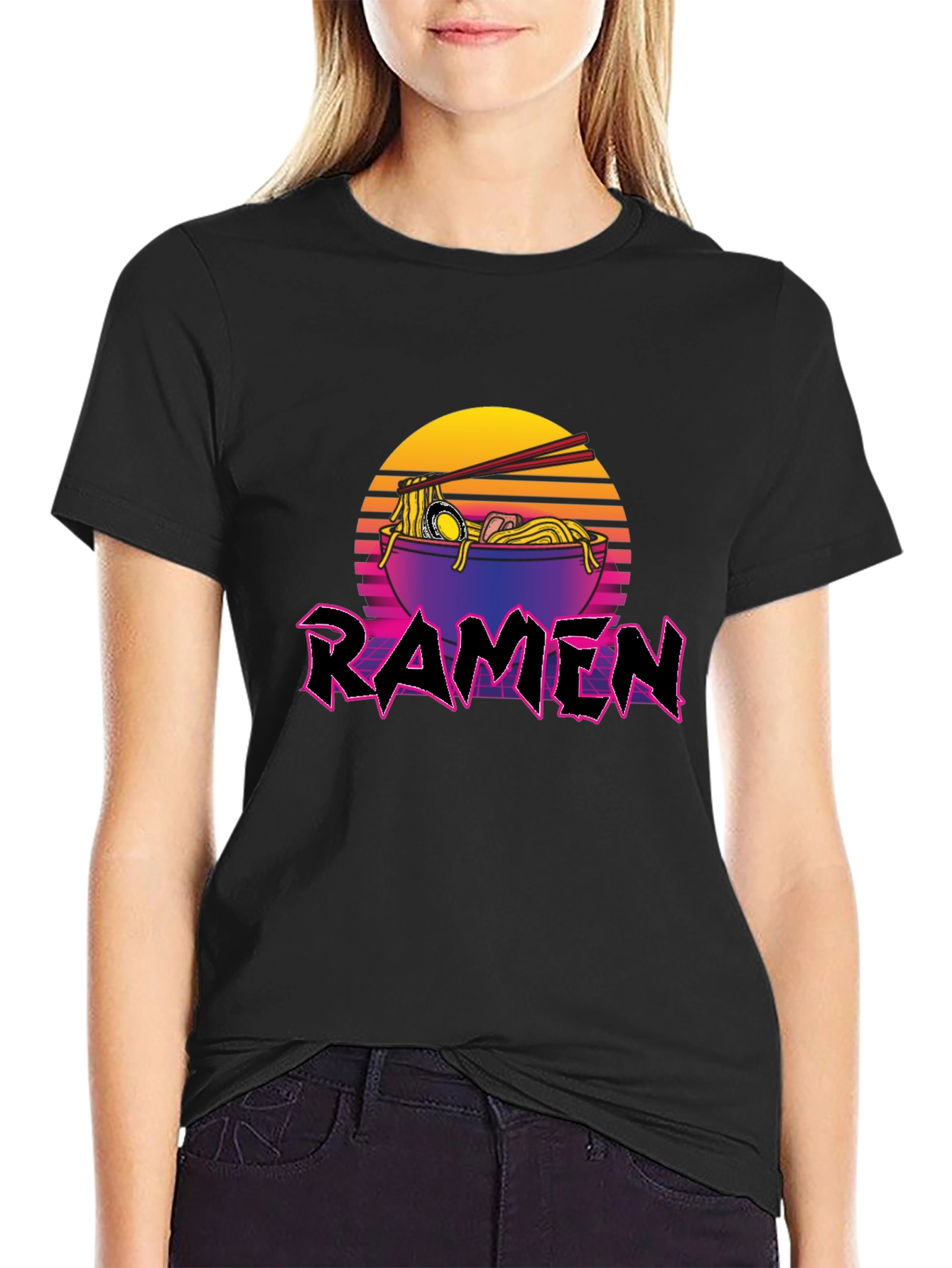 Retro Ramen T-Shirt - Noodle Bowl Design