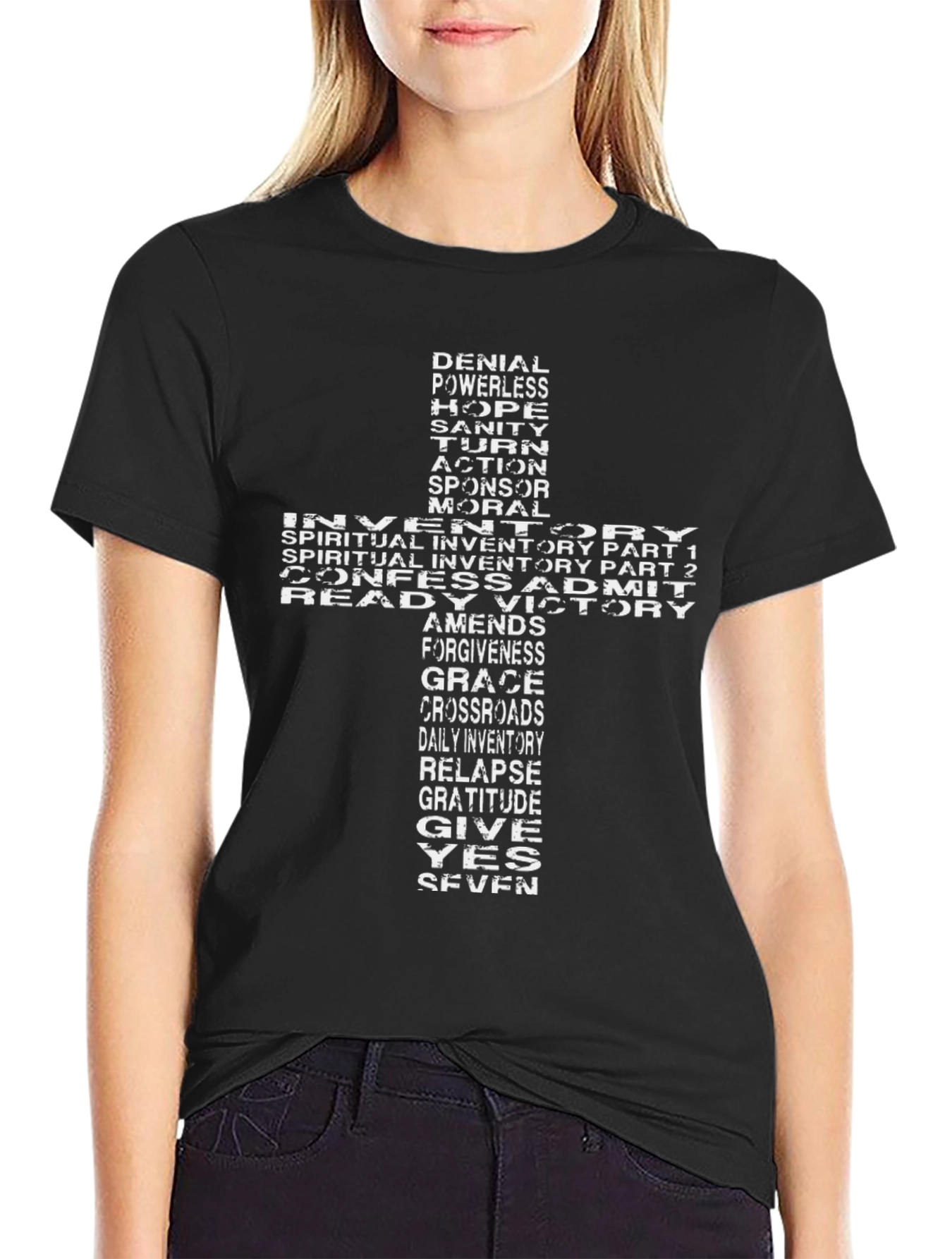 Recovery Steps Cross Graphic T-Shirt